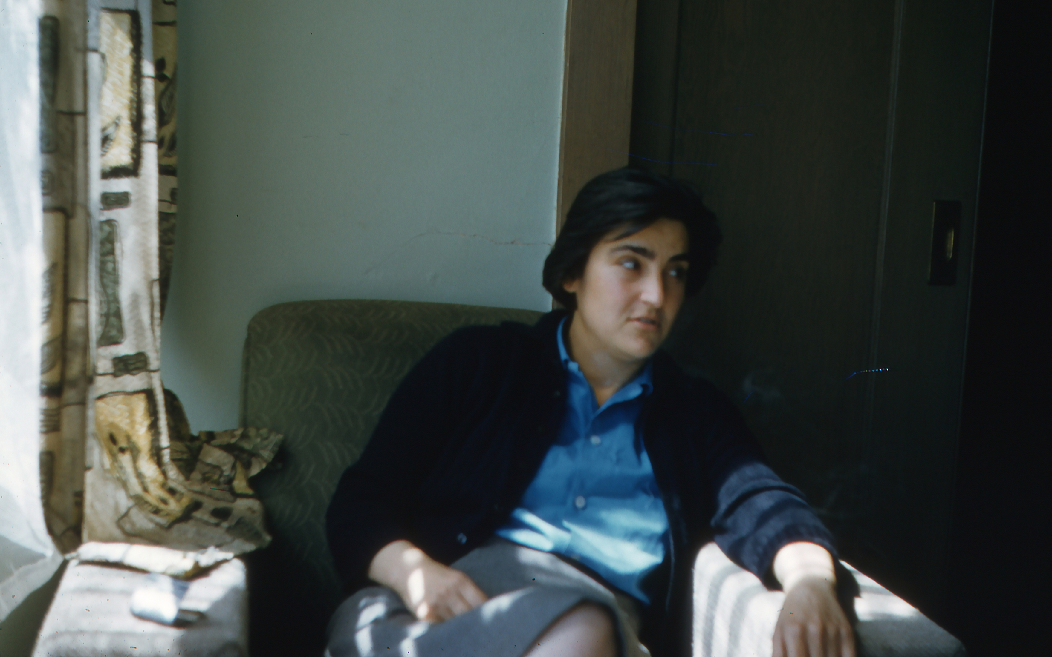 Lebanese artist Etel Adnan in California, circa 1955-58