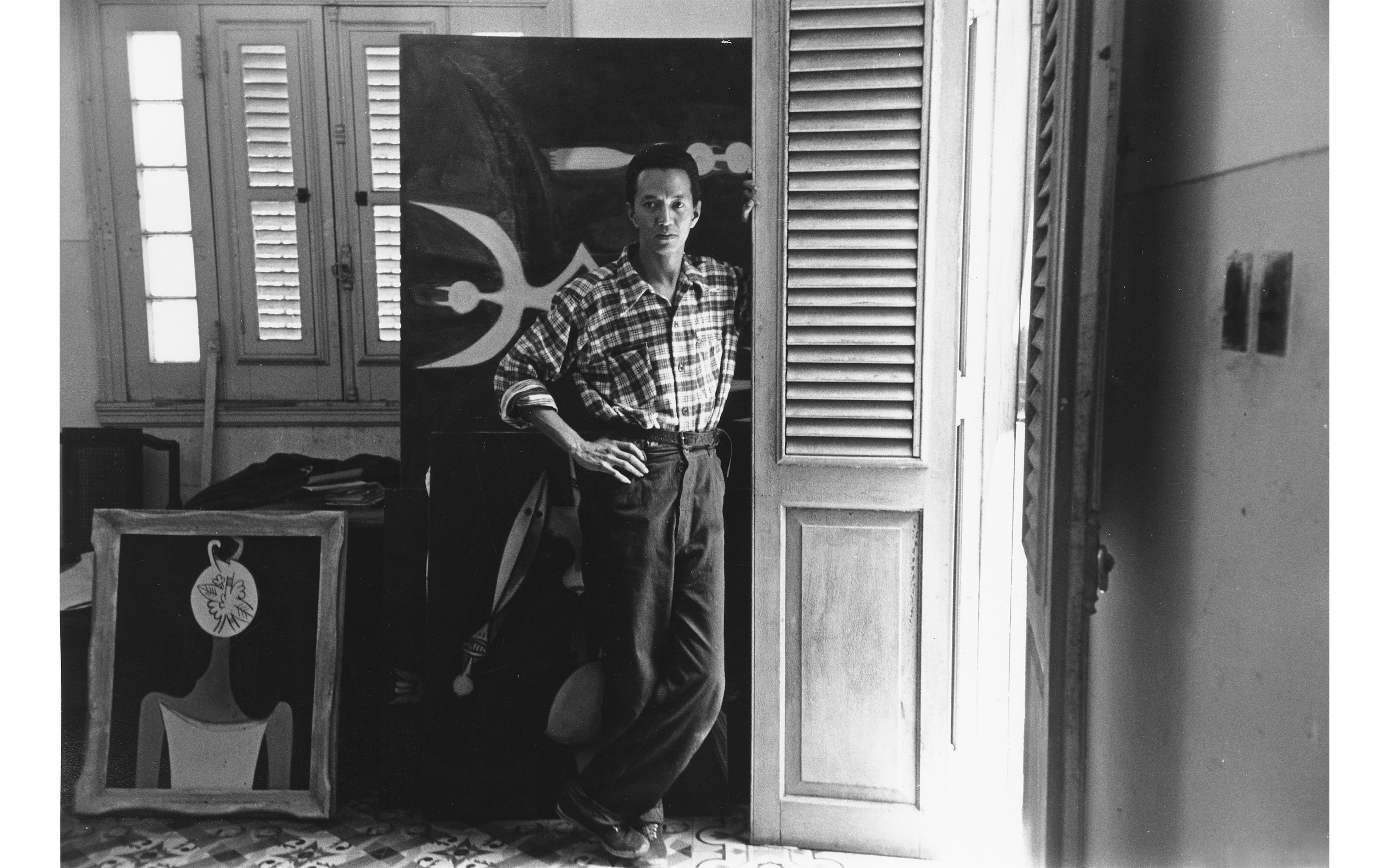 Artist Wifredo Lam in Cuba, 1950