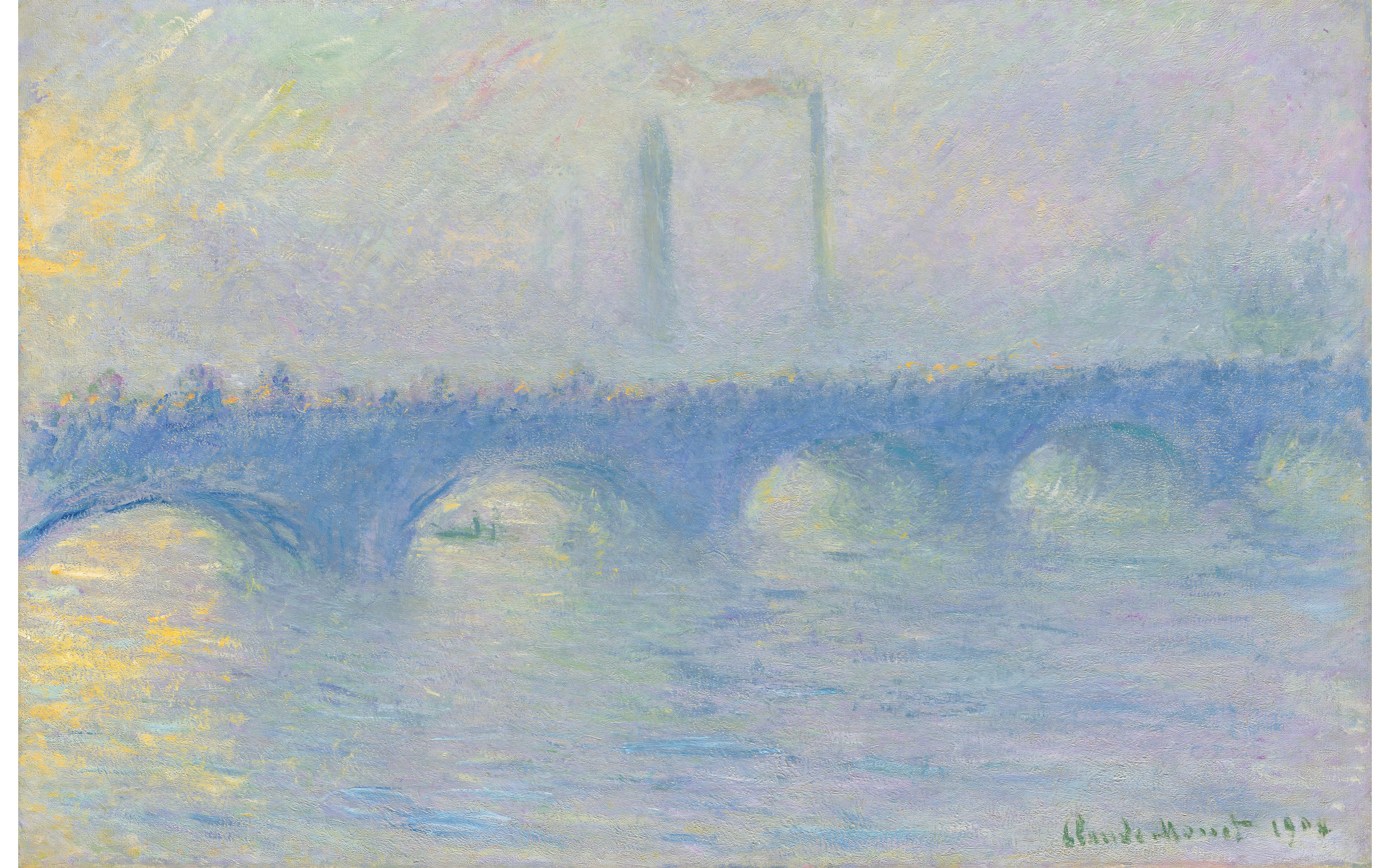 Claude Monet, Waterloo Bridge, effet de brume, 1899-1904, sold for £30,059,500 on 28 June 2022 at Christie's in London