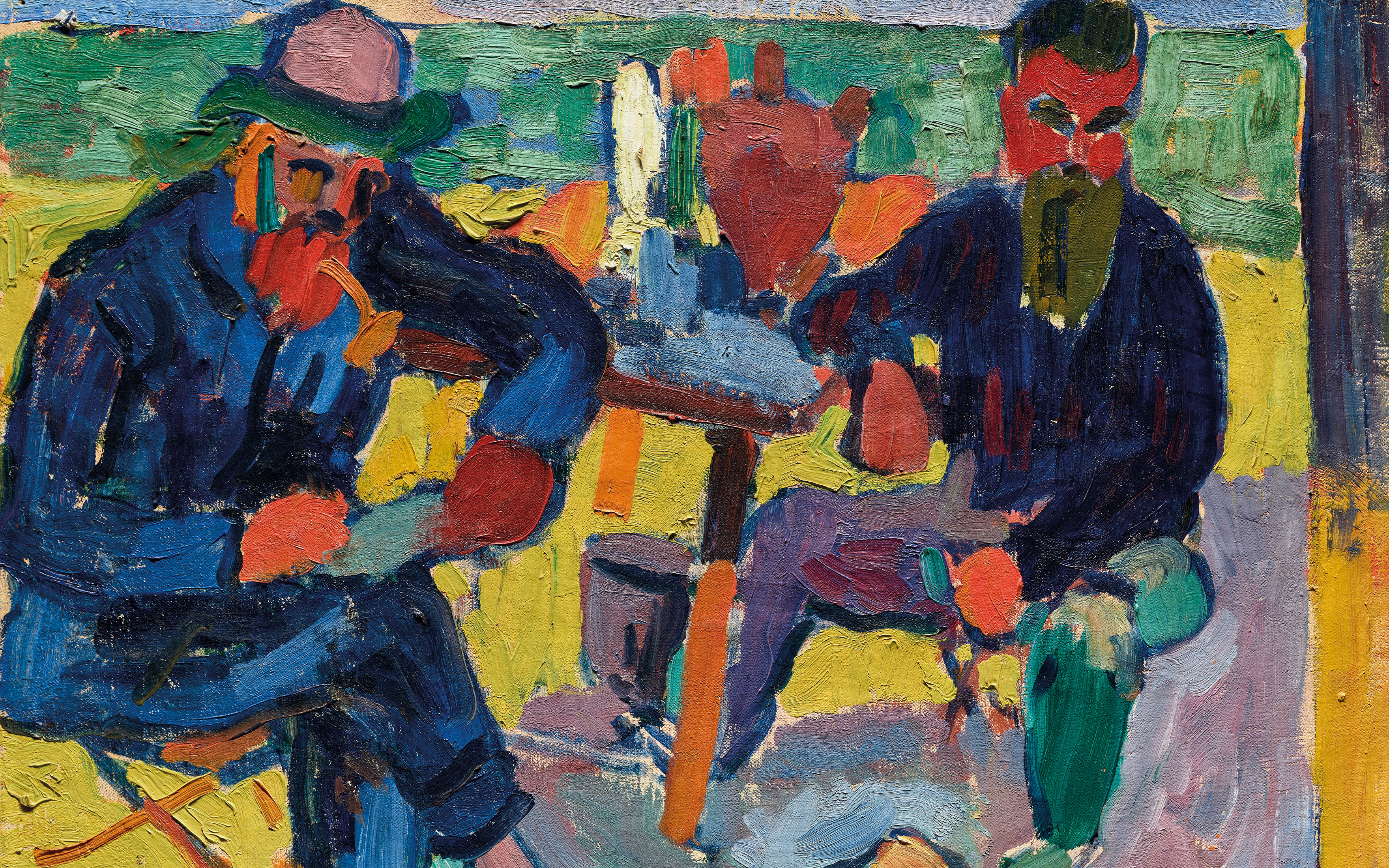Andre Derain, Matisse et Terrus, 1905 (detail), offered in Art Impressionniste & Moderne: Oeuvres choisies on 9 April 2024 at Christie's in Paris