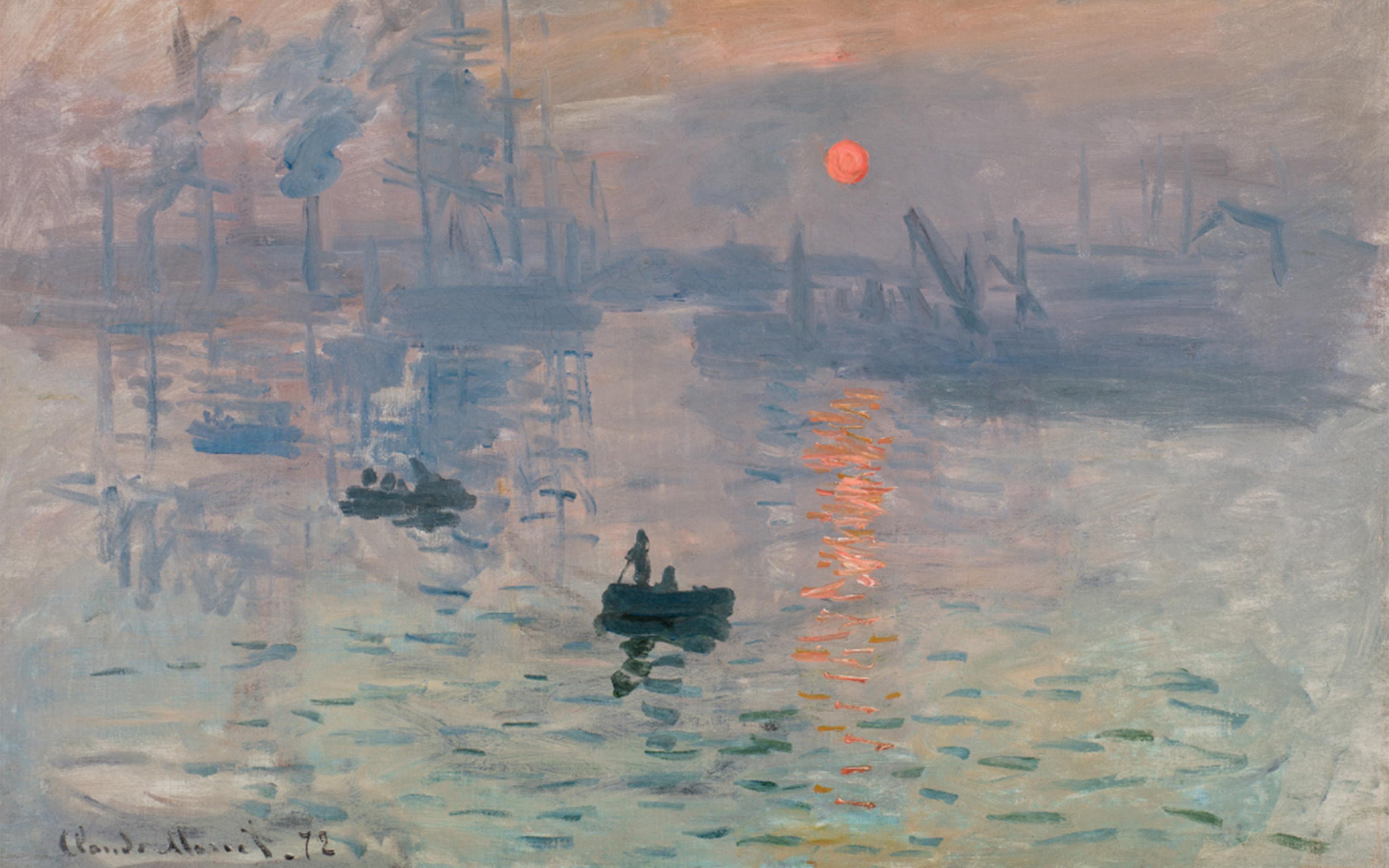 Claude Monet, Impression, soleil levant (Impression, Sunrise), 1872 (detail). Musee Marmottan Monet, Paris