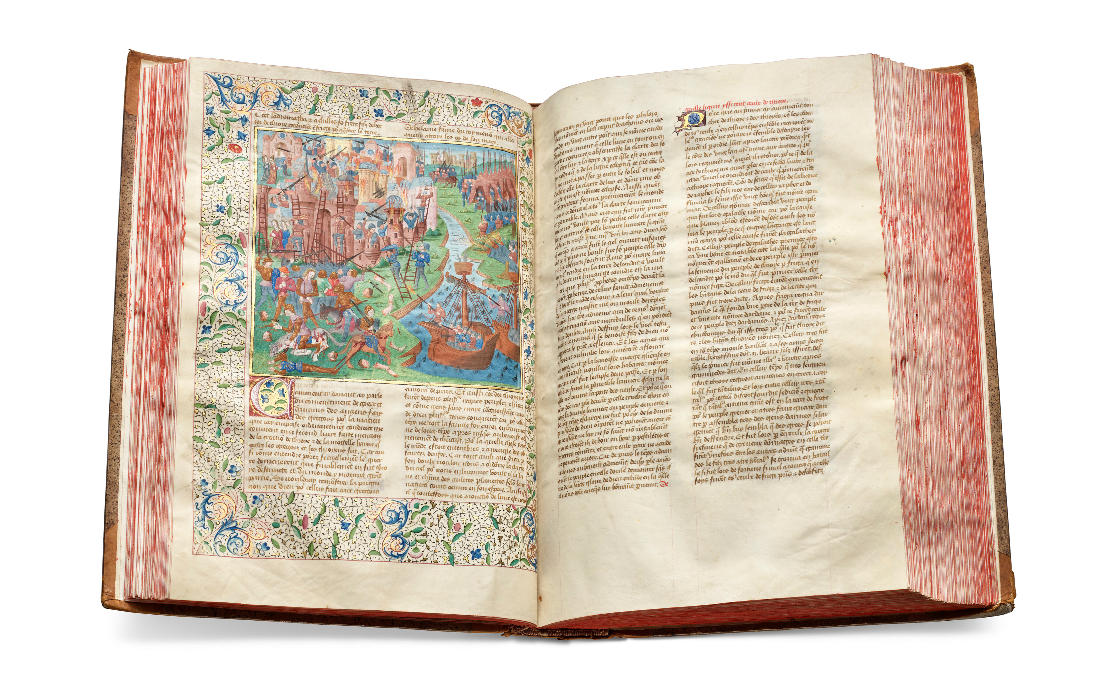 Jean de Courcy, Chronique de la Bouquechardiere, or Histoire Grecque et Romaine, in French, illuminated manuscript on vellum [Paris, c. 1480], offered in Manuscript Masterpieces from The Schoyen Collection on 11 June 2024 at Christie's in London