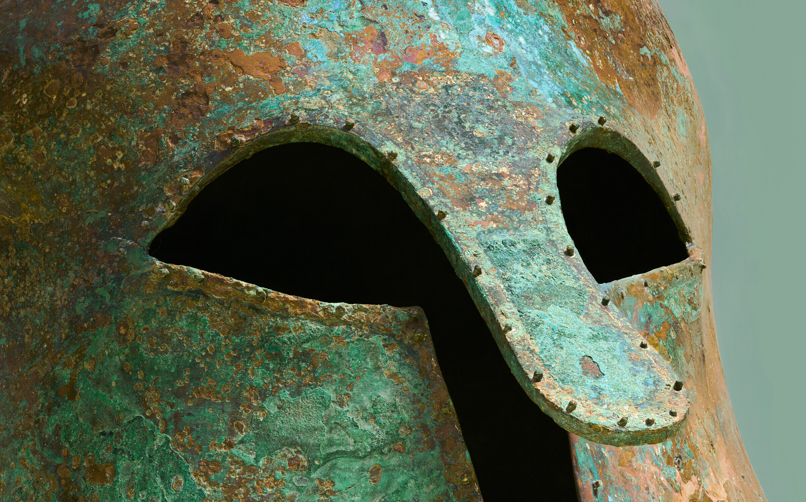A Greek bronze Corinthian helmet, Archaic period, circa 580-520 BC, sold for $88,200 on 8 October 2024 at Christie's in New York