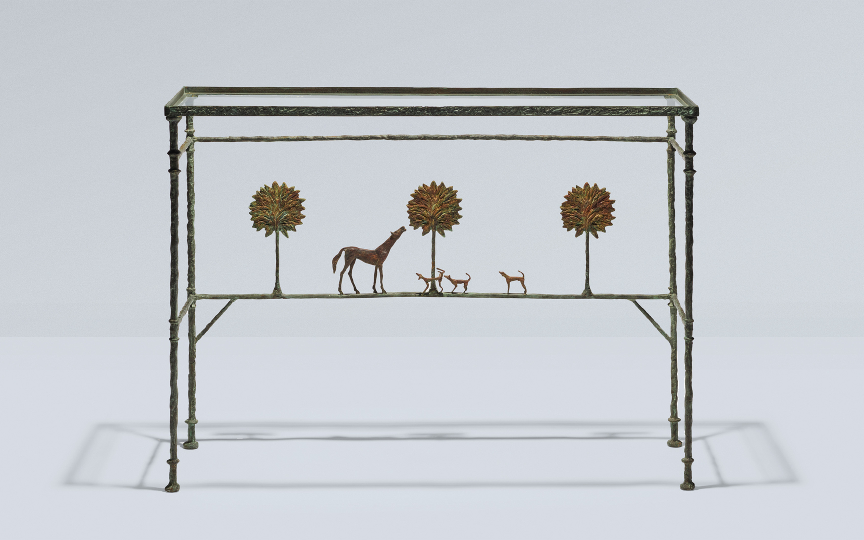 Diego Giacometti, a Promenade des Amis console, circa 1976, offered in Design on 3 December 2024 at Christie's in Paris