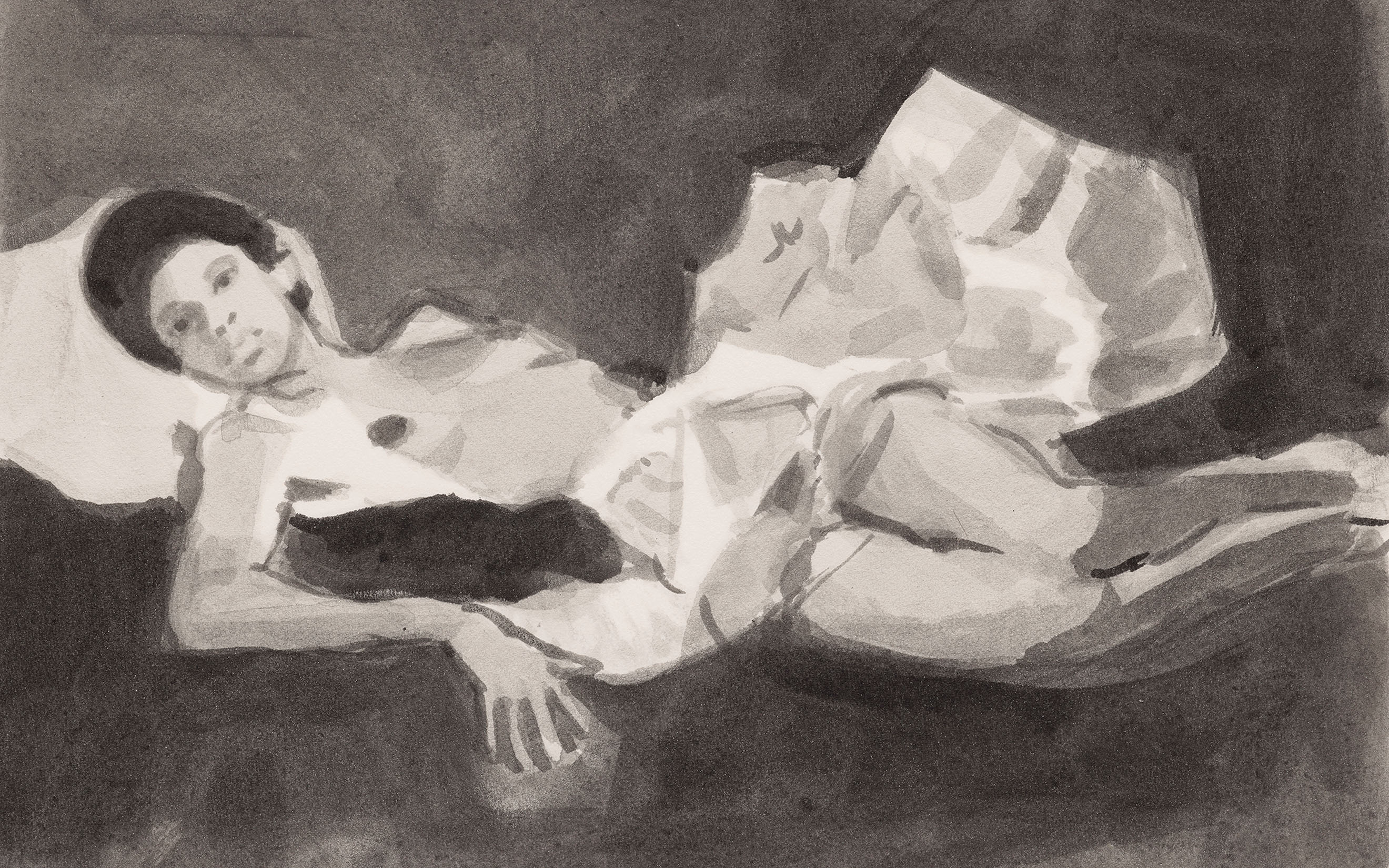 Somaya Critchlow, Study for Black Venus, 2024, in The Power of Drawing: Marking 25 Years of the Royal Drawing School