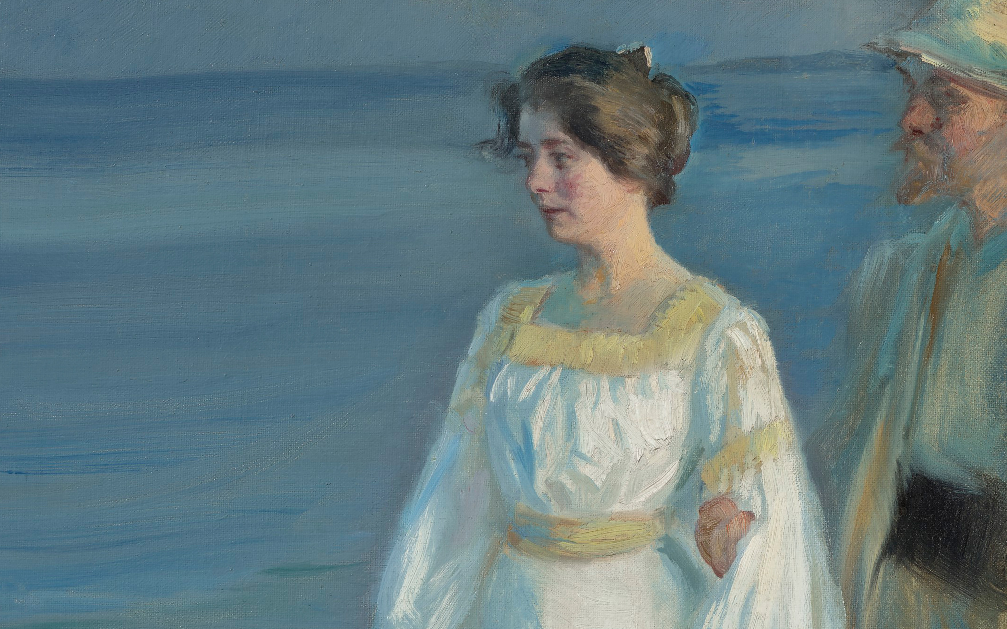 Peder Severin Kroyer, Summer Evening on Skagen Beach, Portrait of the Artist's Wife, 1899, sold for $930,000 on 13 October 2021 at Christie's in New York
