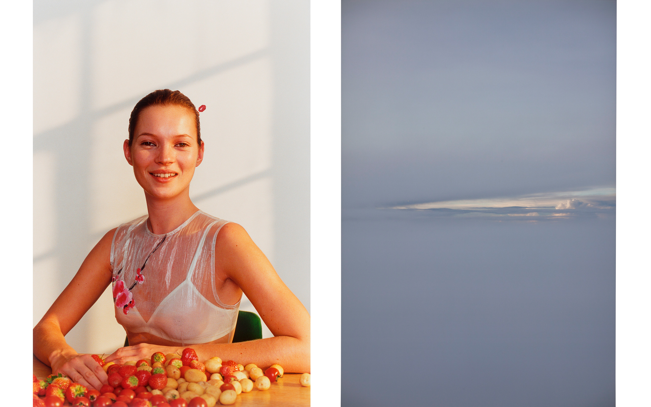 Left: Wolfgang Tillmans, Kate McQueen, offered in Post-War to Present on 26 June 2025 at Christie's in London. Right: Wolfgang Tillmans, Grauer Kreil (Gray chalk), offered in Post-War to Present: Online, until 1 July 2025 at Christie's Online