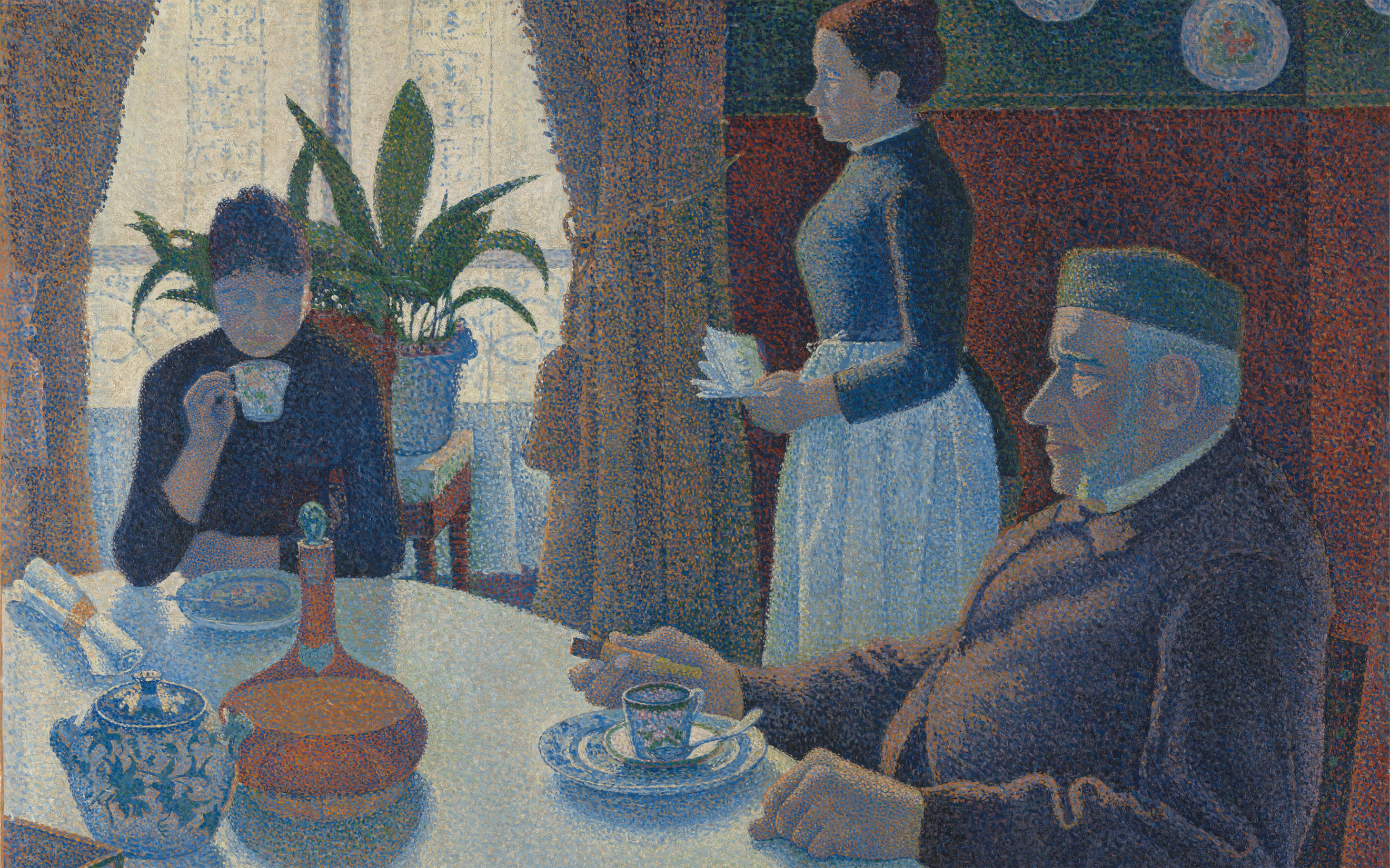 Paul Signac, The Dining Room, Opus 152, 1886-87. Collection Kroller-Muller Museum, Otterlo, the Netherlands