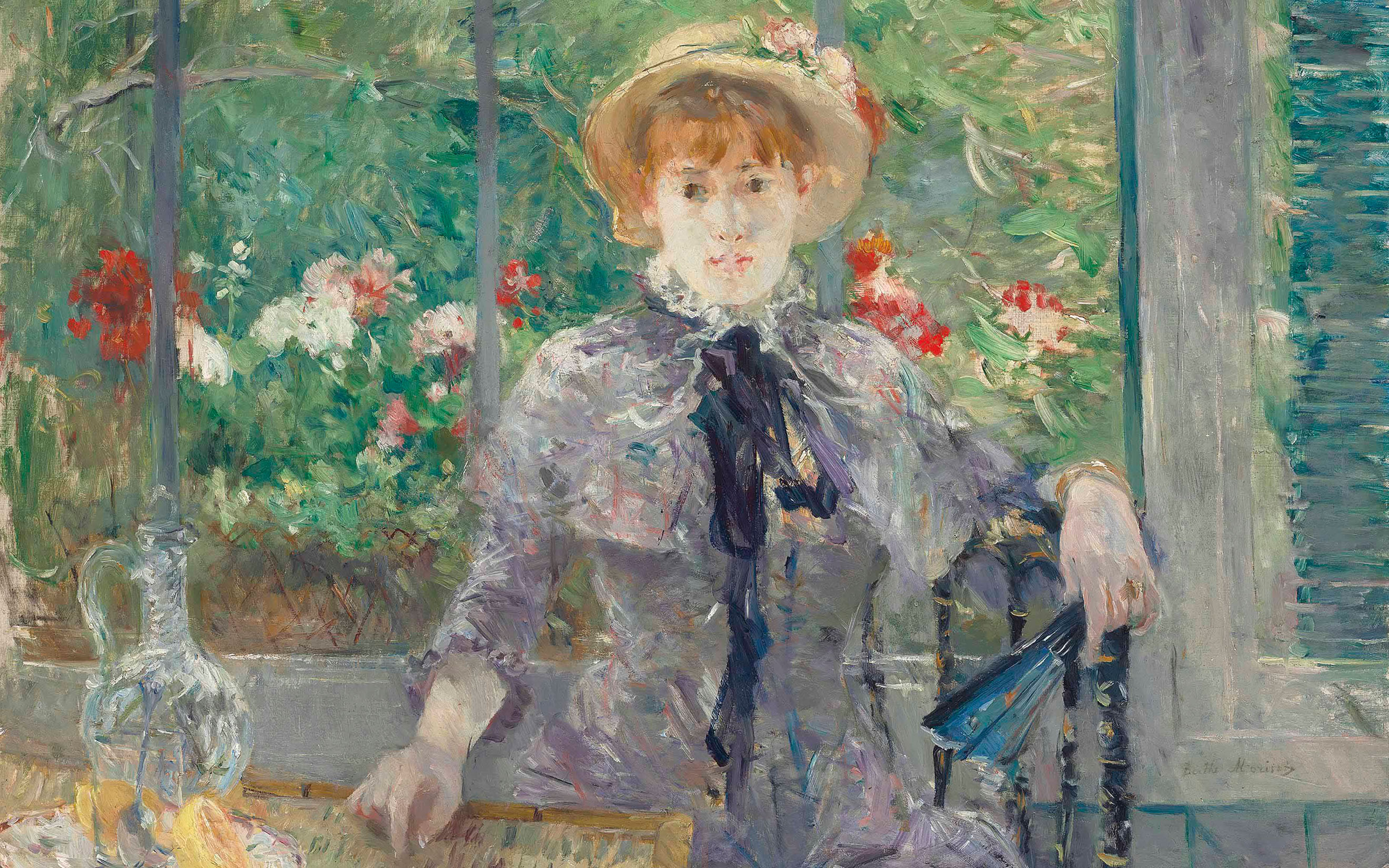 Berthe Morisot, Apres le dejeuner, 1881 (detail), sold for £6,985,250 on 6 February 2013 at Christie's in London