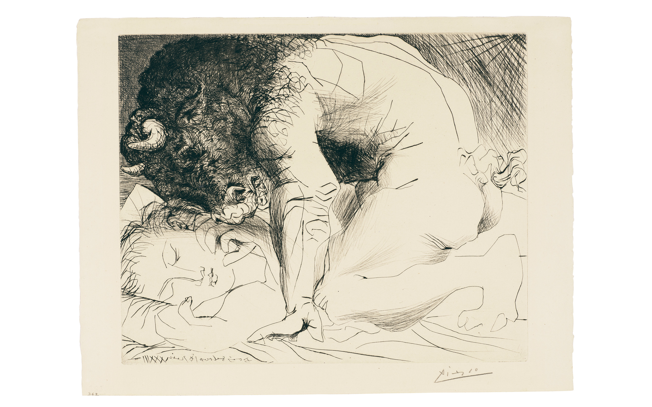 Pablo Picasso, Minotaure caressant une dormeuse, from: La Suite Vollard, 1933, offered in Spellbound: The Hegewisch Collection Part II on 7 March 2026 at Christie's in London