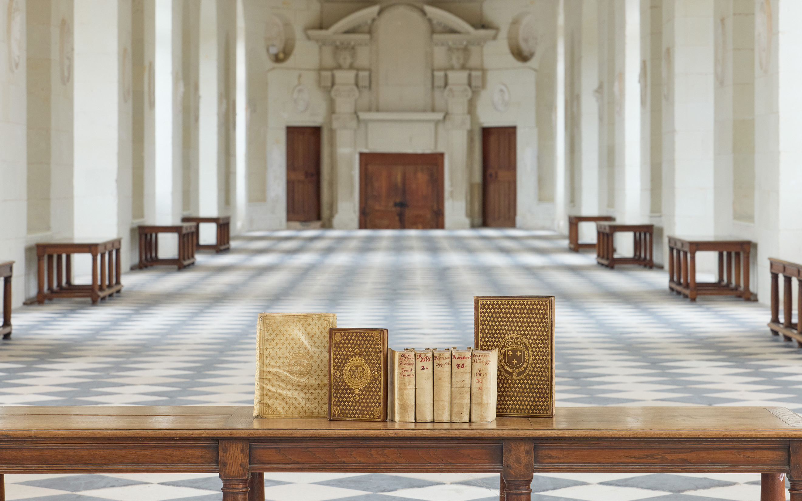 From left: Guy le Fevre de la Boderie, La Galliade ou de la Revolution des Arts et Sciences, 1582; Scevole de Sainte-Marthe, Poemata, 1587; Pierre de Ronsard, Les Oeuvres, 1617; Pontus de Tyard, Deux discours de la nature du Monde, and de ses parties, 1578. All offered in La bibliotheque poetique de Jean Paul Barbier-Mueller, 4e partie on 24 March 2026 at Christie's in Paris