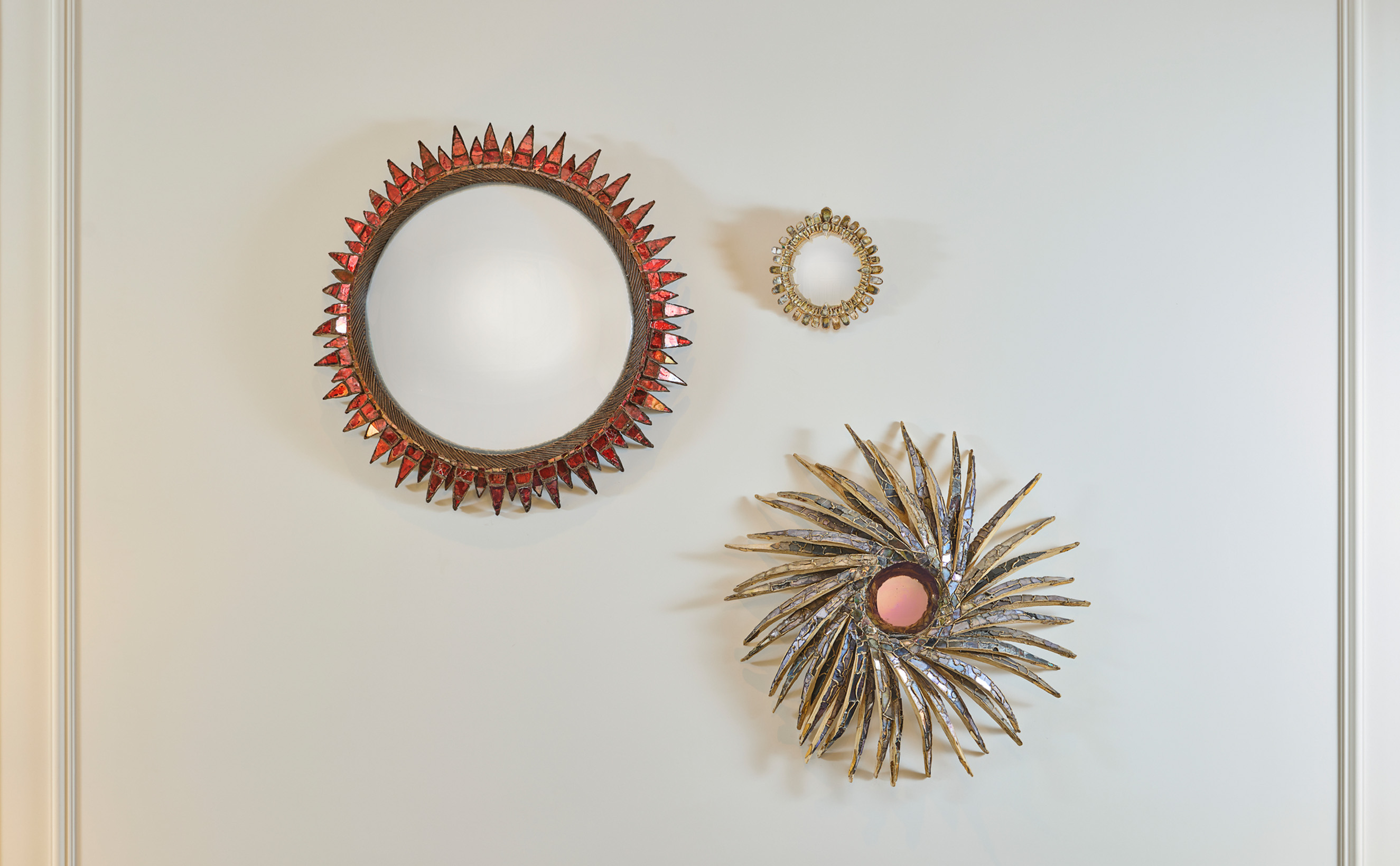 Line Vautrin, Flammes mirror, circa 1965, offered in Design on 26 and 27 May 2026 at Christie's in Paris