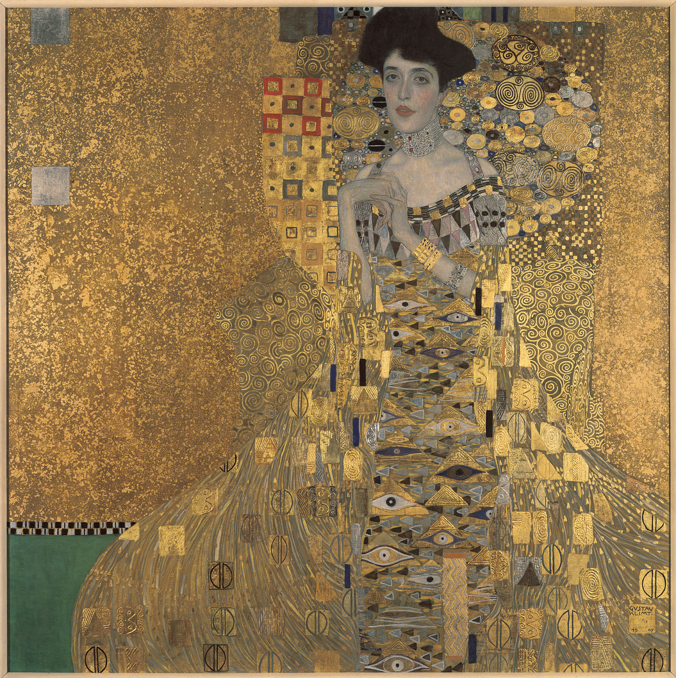 Gustav Klimt, Adele Bloch-Bauer I, 1907. Oil, silver, and gold on canvas