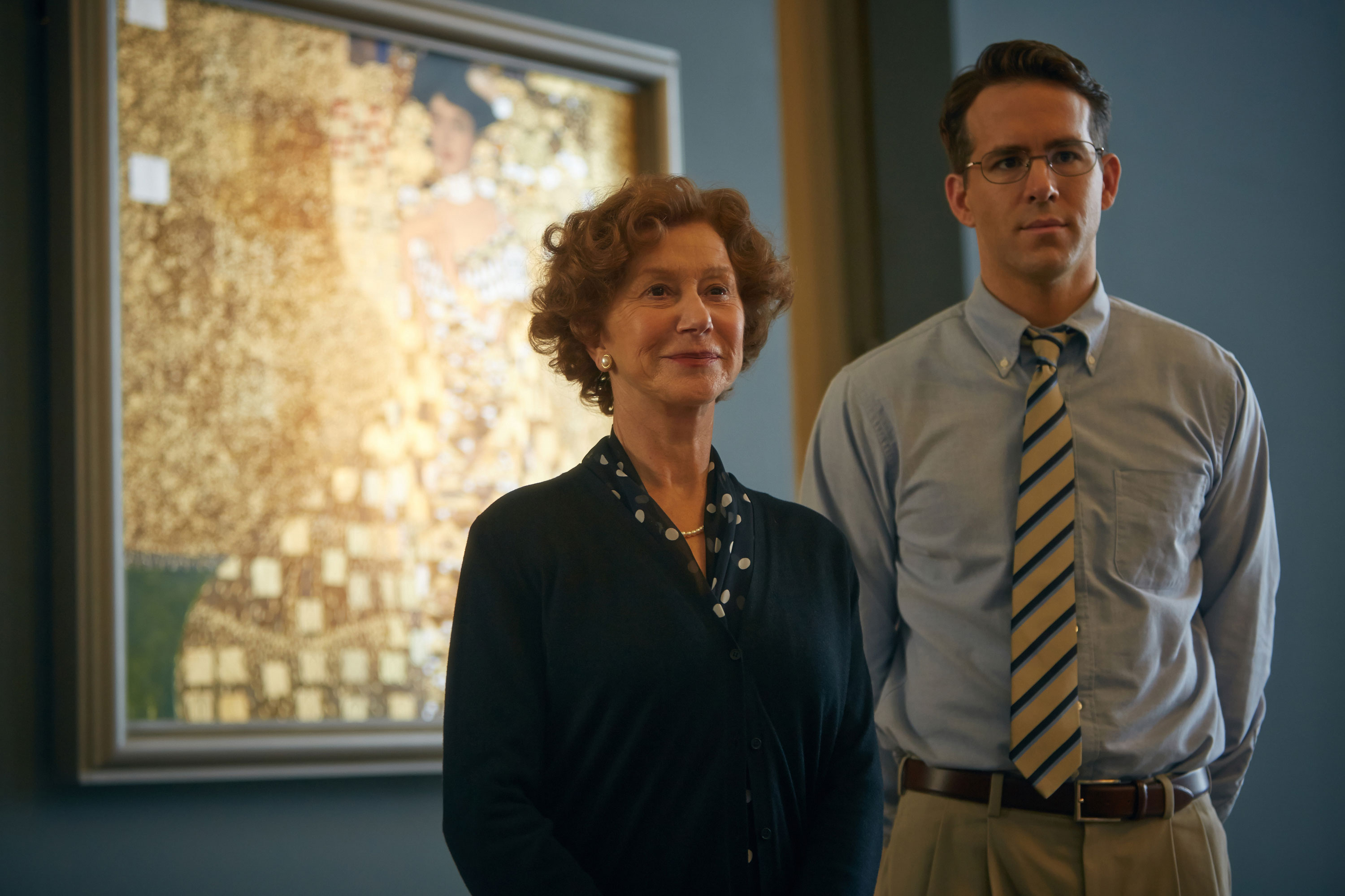 Helen Mirren, Ryan Reynolds and the famous work by Klimt, Portrait of Adele Bloch-Bauer I