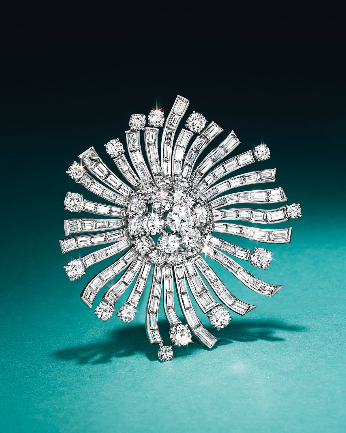 A diamond brooch, by Van Cleef & Arpels. Estimate: $20,000–30,000. This piece is offered in Magnificent Jewels & the Jubilee Ruby on 20 April at Christie’s New York