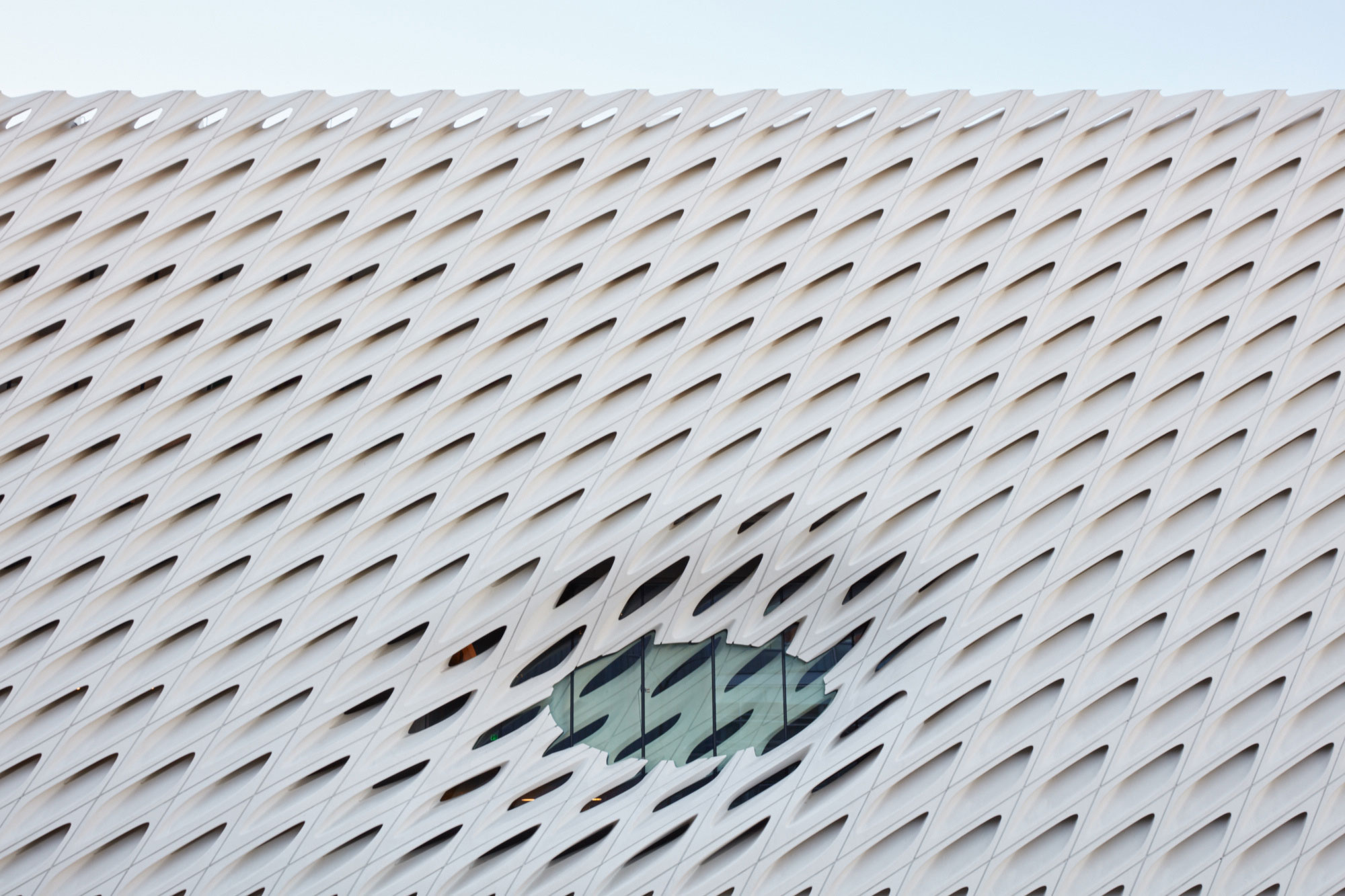 Exterior detail from The Broad Museum, Los Angeles