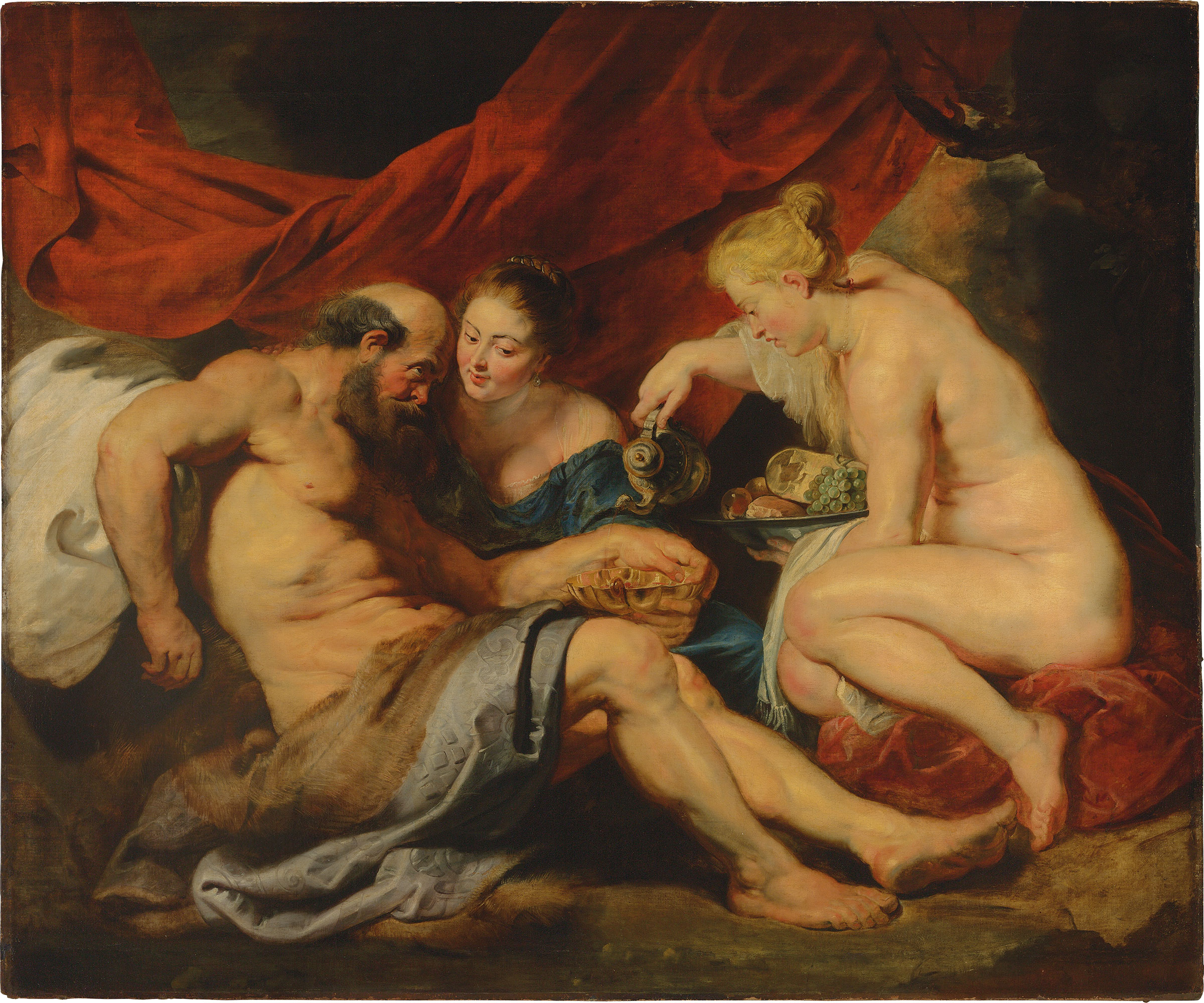 Sir Peter Paul Rubens (Seigen 1577-1640 Antwerp), Lot and His Daughters, circa 1613-1614. Oil on canvas, 74 x 88&frac12;&nbsp;in. (190 x 225 cm). Sold for&nbsp;&pound;44,882,500&nbsp;on 7 July 2016