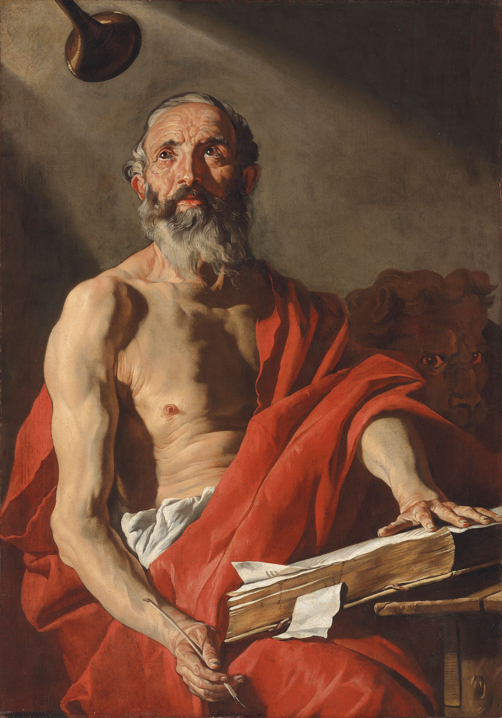 Matthias Stomer (Amersfoort c. 1600-after 1652 Sicily or Northern Italy), Saint Jerome. Oil on canvas. 47 x 33&frac14; in (119.4 x 81.4 cm). Estimate: &pound;100,000-150,000. This work is offered in&nbsp;Brian Sewell: Critic &amp; Collector&nbsp;on 27 September at Christie&rsquo;s London