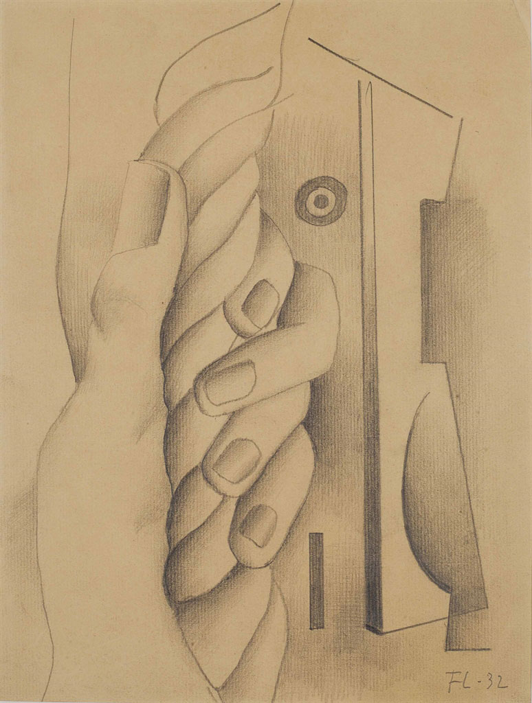 Fernand Léger (1881-1955), Main Tenant un Cordage, 1932. Graphite et estompe sur papier vergé, 32.2 x 23.8 cm (12¾ x 9⅜ in). Estimate: €70,000-100,000. This lot is offered in Collection Claude Berri on 22 October 2016 at Christie’s in Paris