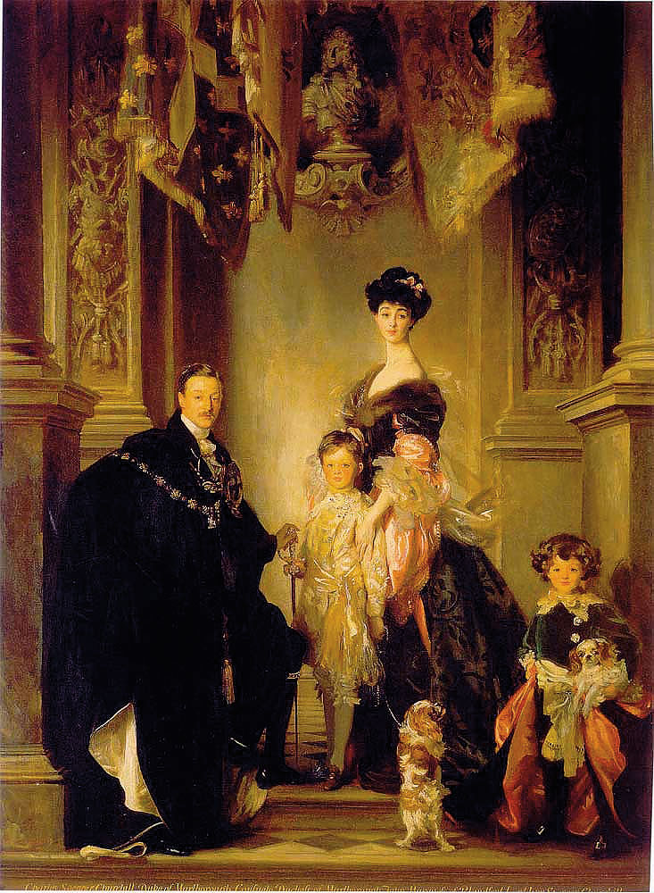 John Singer Sargent's portrait of the 9th Duke and Duchess of Marlborough and their two sons, painted in 1905