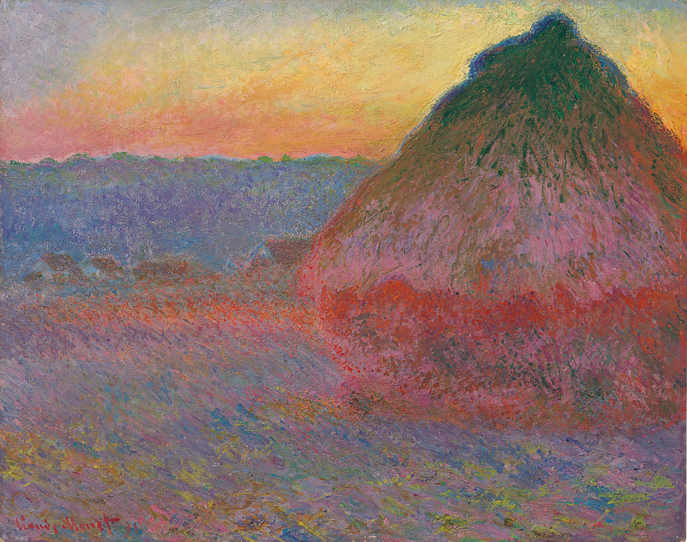 Claude Monet (1840-1926), Meule, 1891. &nbsp;28⅝ x 36&frac14; in (72.7 x 92.1 cm). Estimate upon request. This work is offered in the Impressionist &amp; Modern Art Evening Sale on 16 November at Christie&rsquo;s in New York