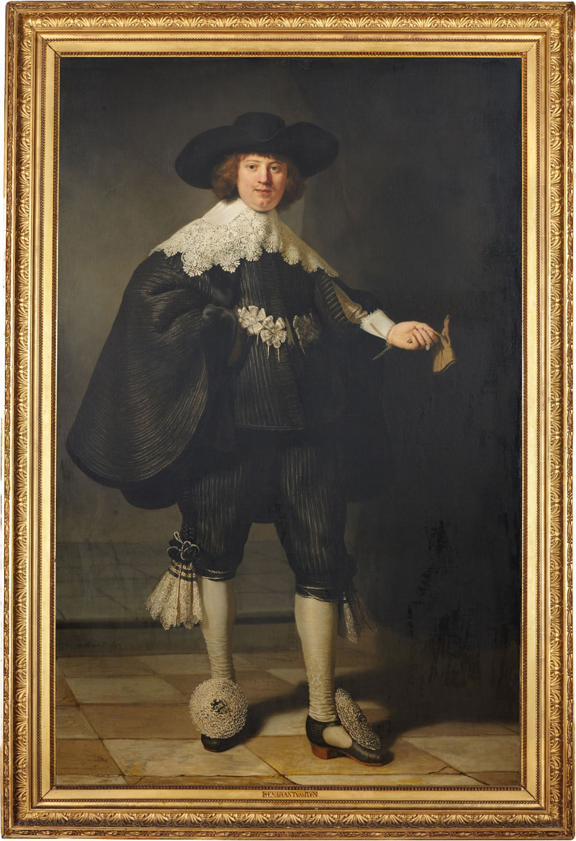 Rembrandt Van Rijn (1606-1669), Portrait of Marten Soolmans, 1634. Canvas size: 209.5 x 135.5 cm. Sight size: 207.5 x 132 cm
