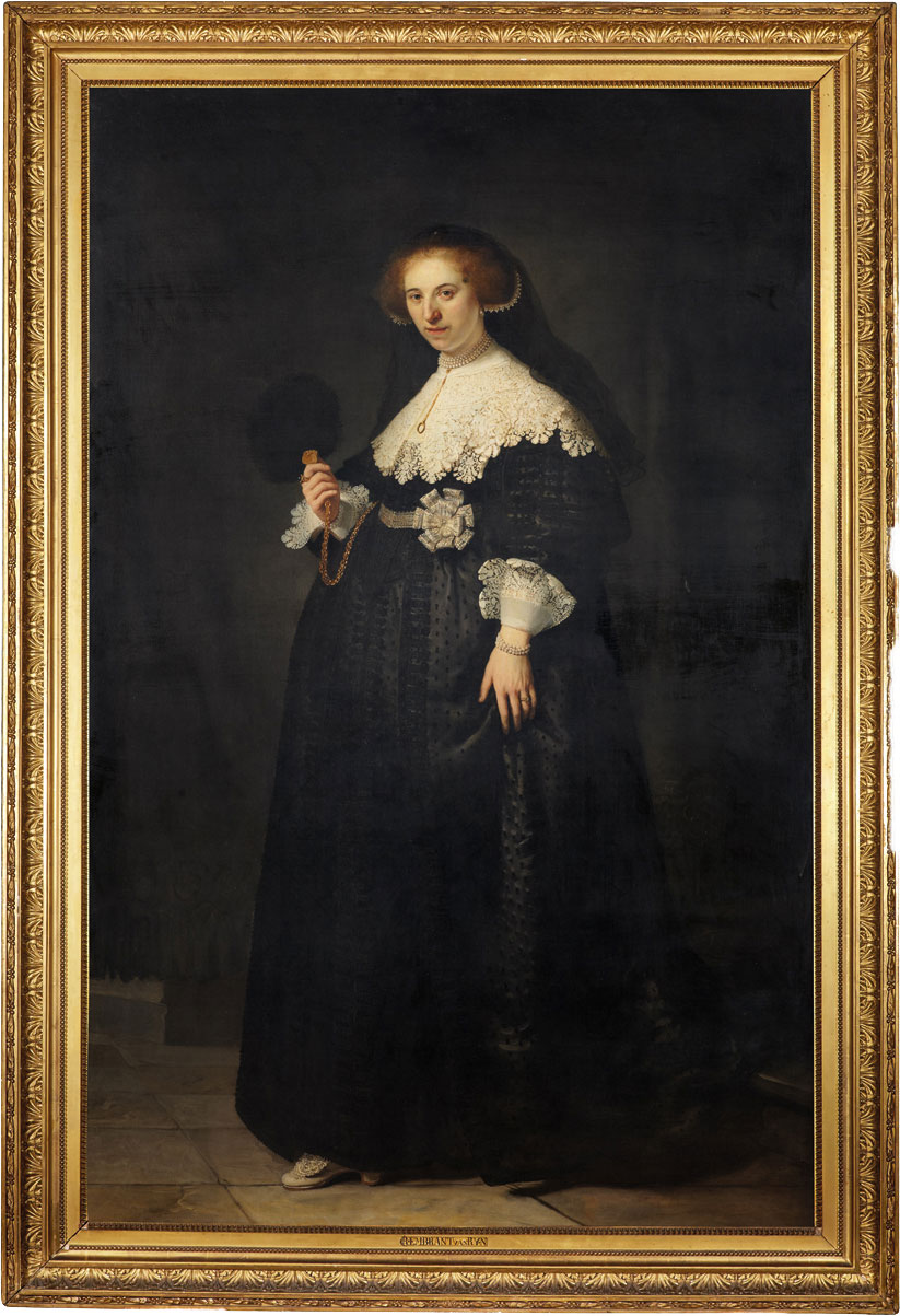 Rembrandt Van Rijn (1606-1669), Portrait of Oopjen Coppit, 1634. Canvas size: 210 x 134.5 cm. Sight size: 207.5 x 132 cm