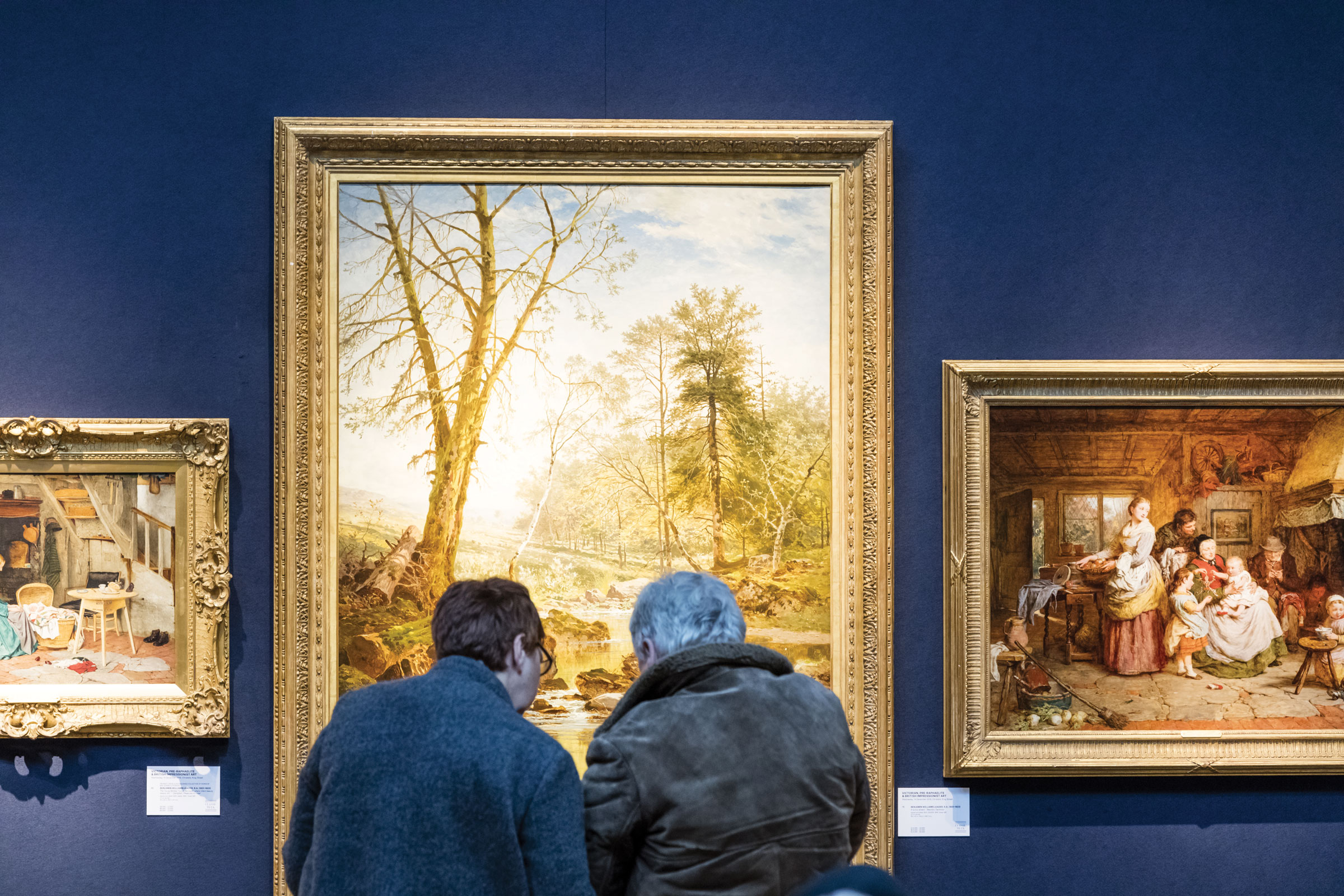 A display of paintings at Christie’s where, as in many other institutions, modern works tend to be hung at 1.55 metres to the middle of the picture, and Old Masters a little bit higher