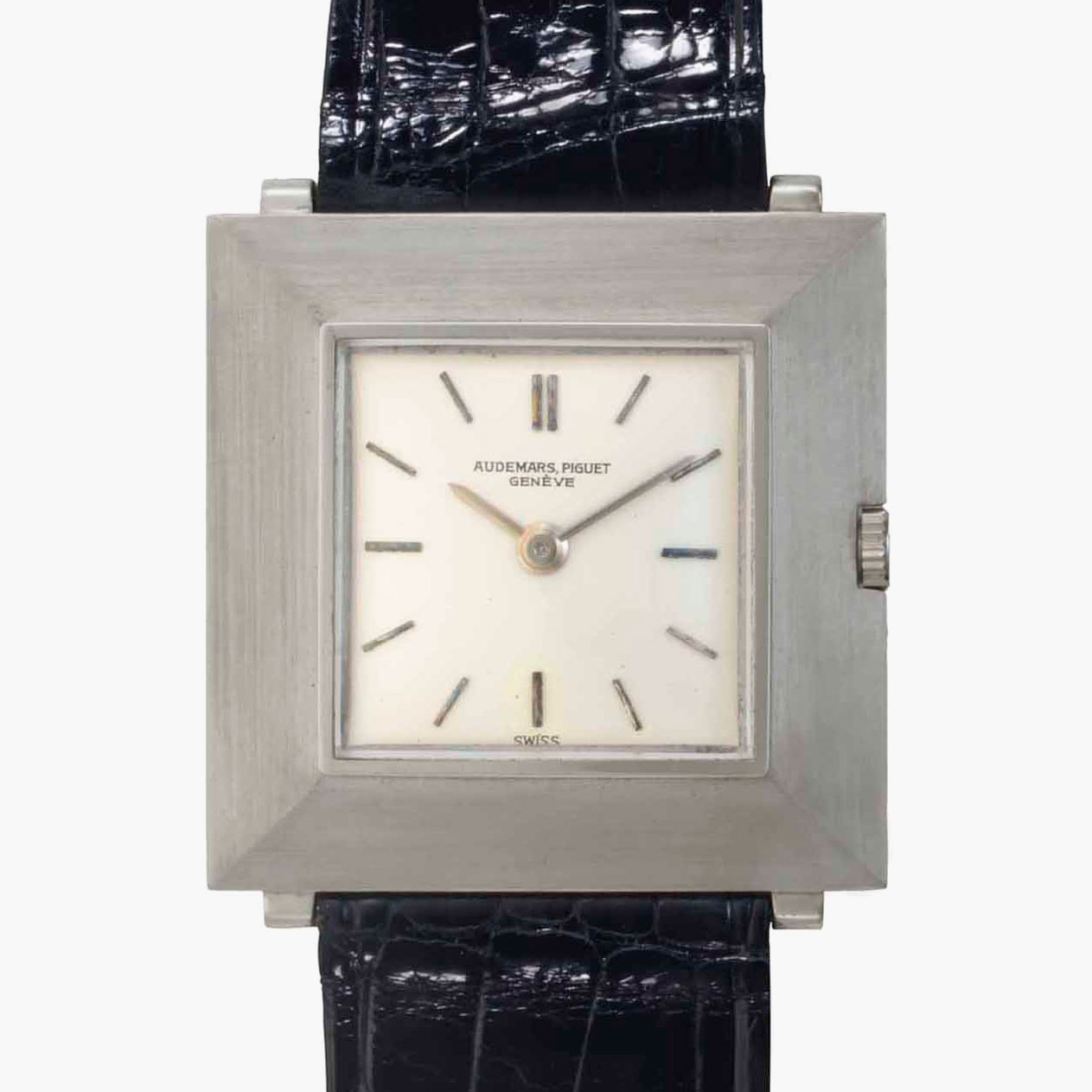 Audemars Piguet. An 18k white gold square-shaped wristwatch, belonging to American Major League Baseball legend Joe DiMaggio. Ref. 5178BC. Movement No. 84'188. Case No. 24'867. Manufactured in 1962. Sold for $31,250 on 21 June 2017 at Christie's in New York