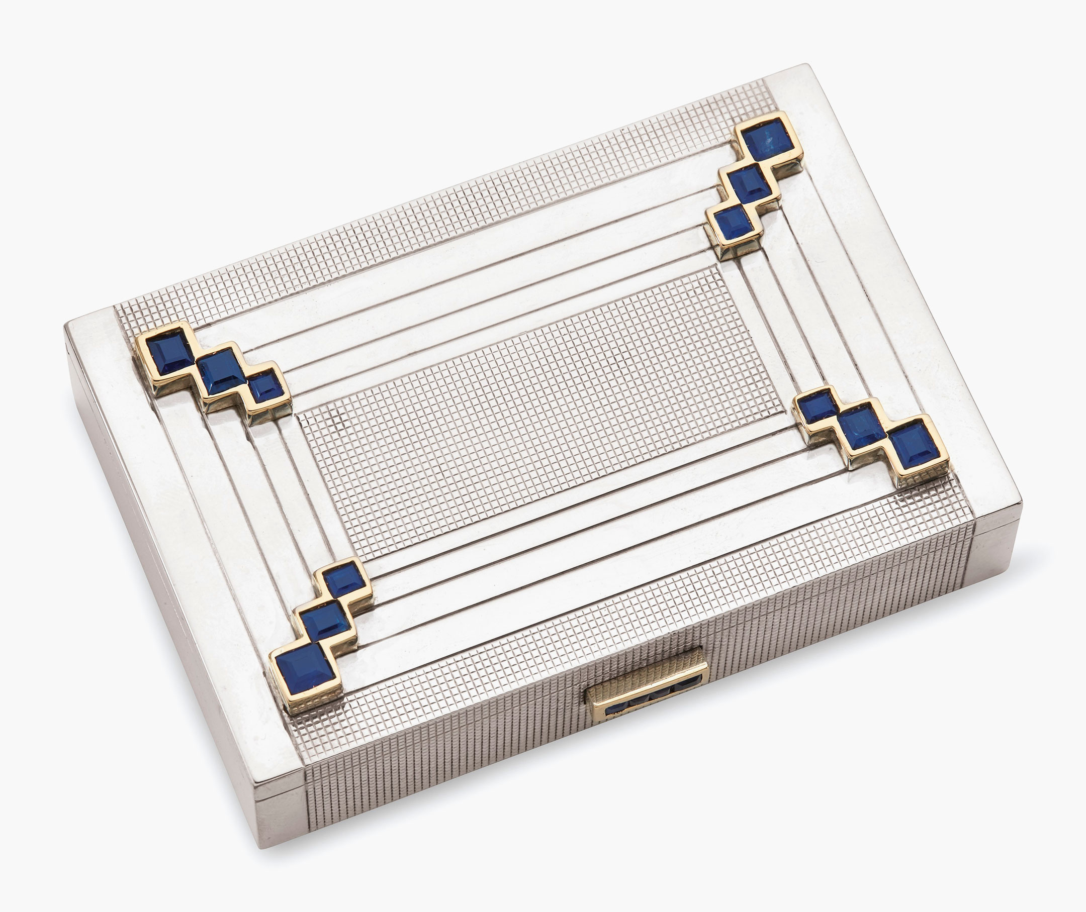 Cartier Art Deco sapphire, silver and gold case. Estimate: $800-1,200. This lot is offered in Christie’s Jewels Online on 14-22 June 2017