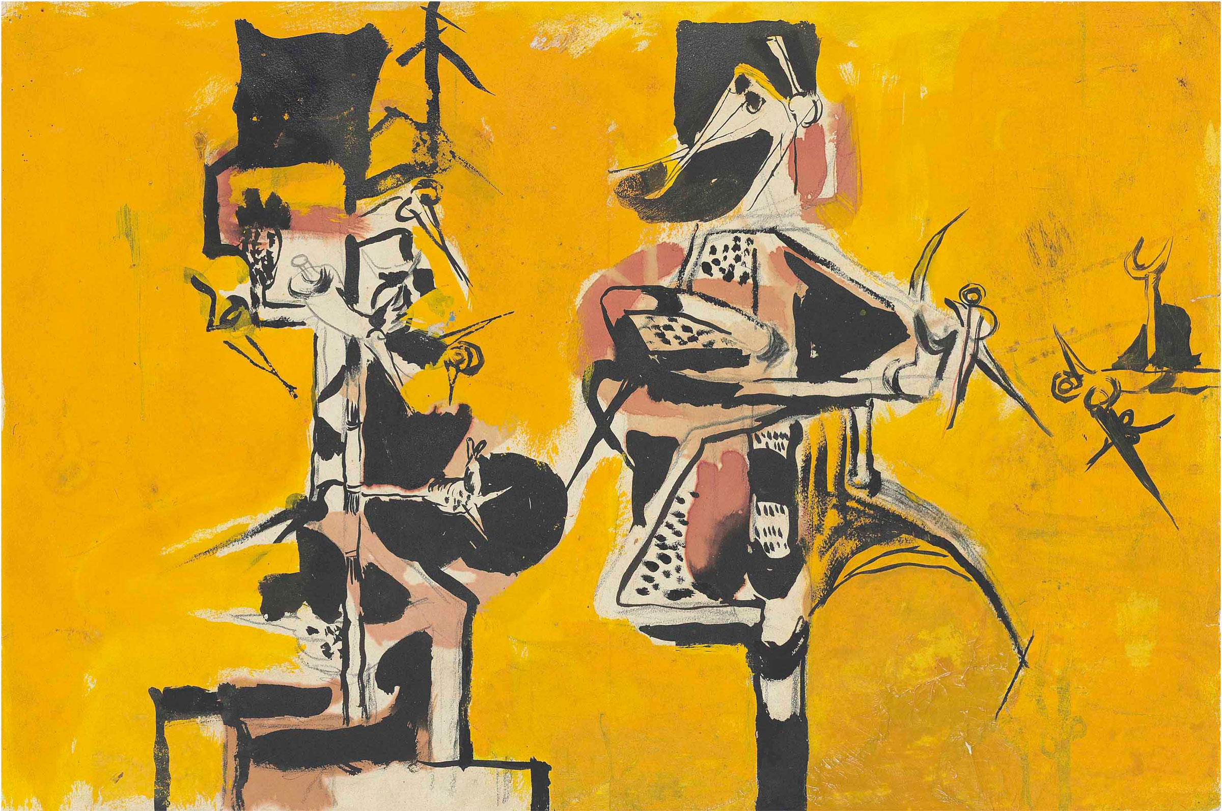 Graham Sutherland, O.M. (1903-1980), Thorn Trees, circa 1952. Gouache, watercolour and ink on paper, 14 x 21 in (35.8 x 53.4 cm). Estimate: &pound;20,000-30,000. This lot is offered in Impressionist and Modern Works on Paper on 28 June at Christie&rsquo;s London