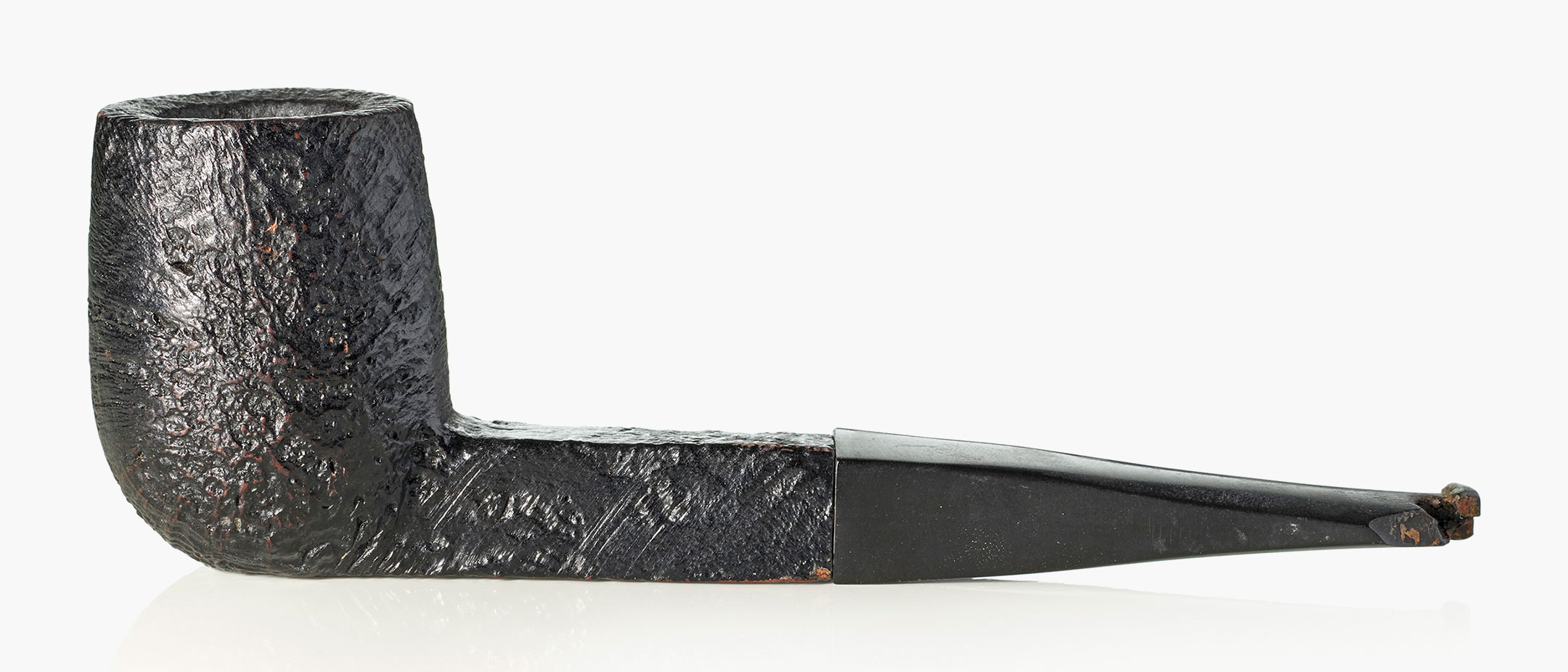 Einstein’s pipe: ‘I believe that pipe-smoking contributes to a somewhat calm and objective judgement in all human affairs’ (Einstein, 1950) — Einstein, Albert (1879-1955), A billiard briar pipe. Sold for: £52,500 12 July 2017 at Christie’s in London, King Street