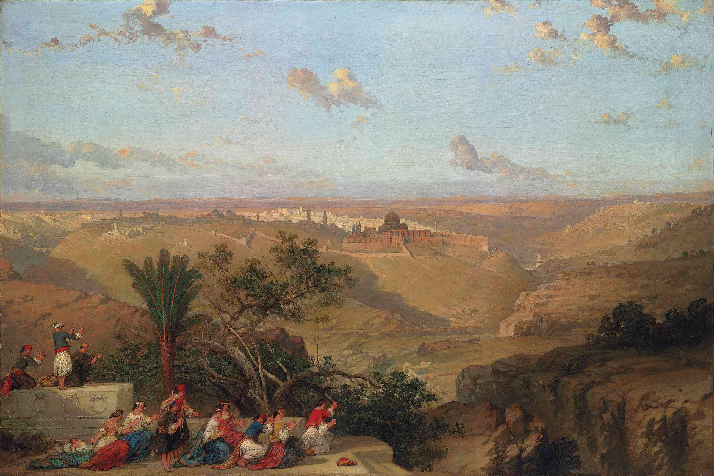 David Roberts, Jerusalem, from the South, 1860, sold for £962,500 on 30 June 2016 at Christie's in London