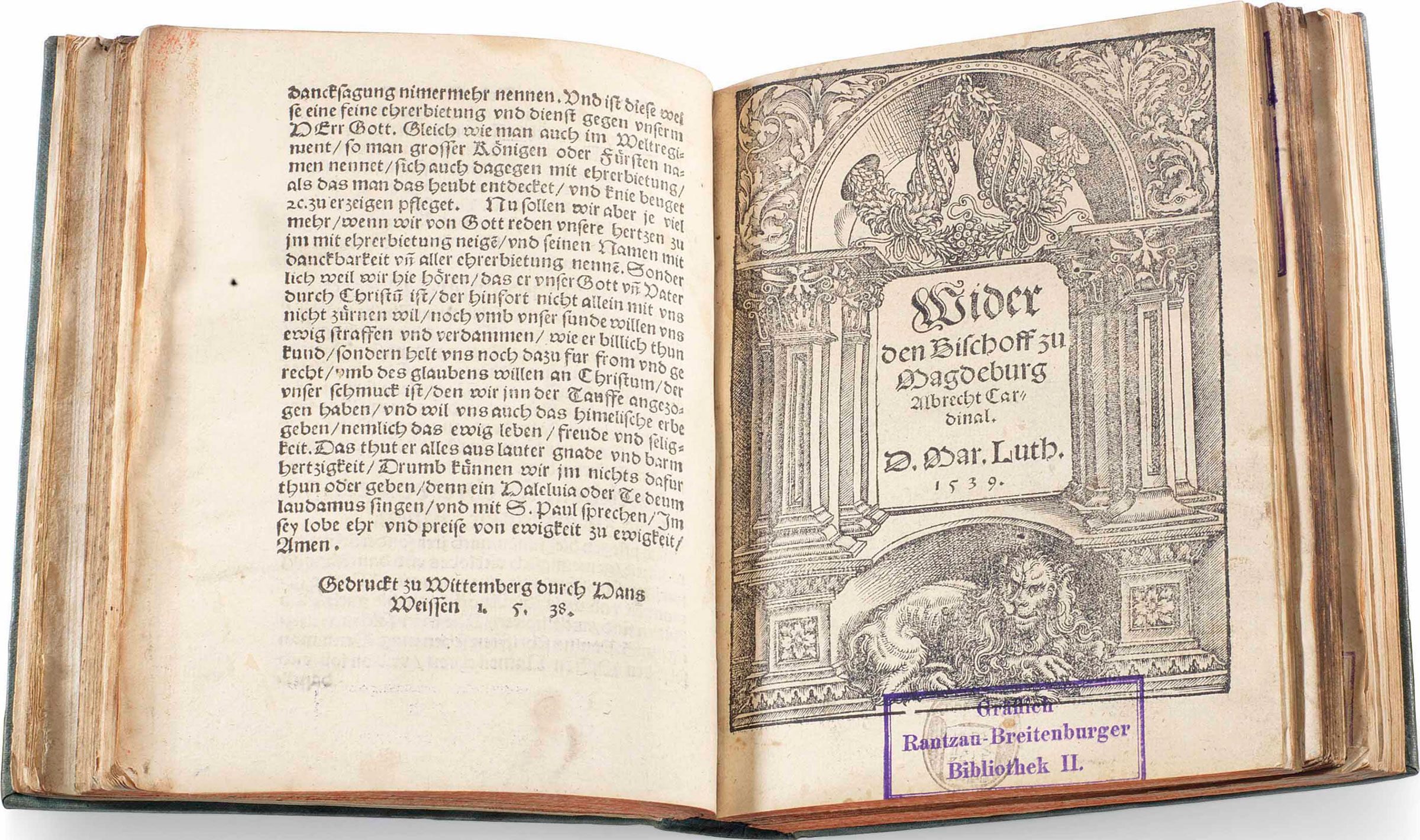 英皇欽定版聖經初版,路得記3:15「he」版本。London: Robert Barker,1611年。7月12日於佳士得倫敦售出,成交價167,00英鎊