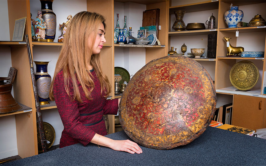 behnaz-atighi-moghaddam-christies-examining-venetian-shield-main