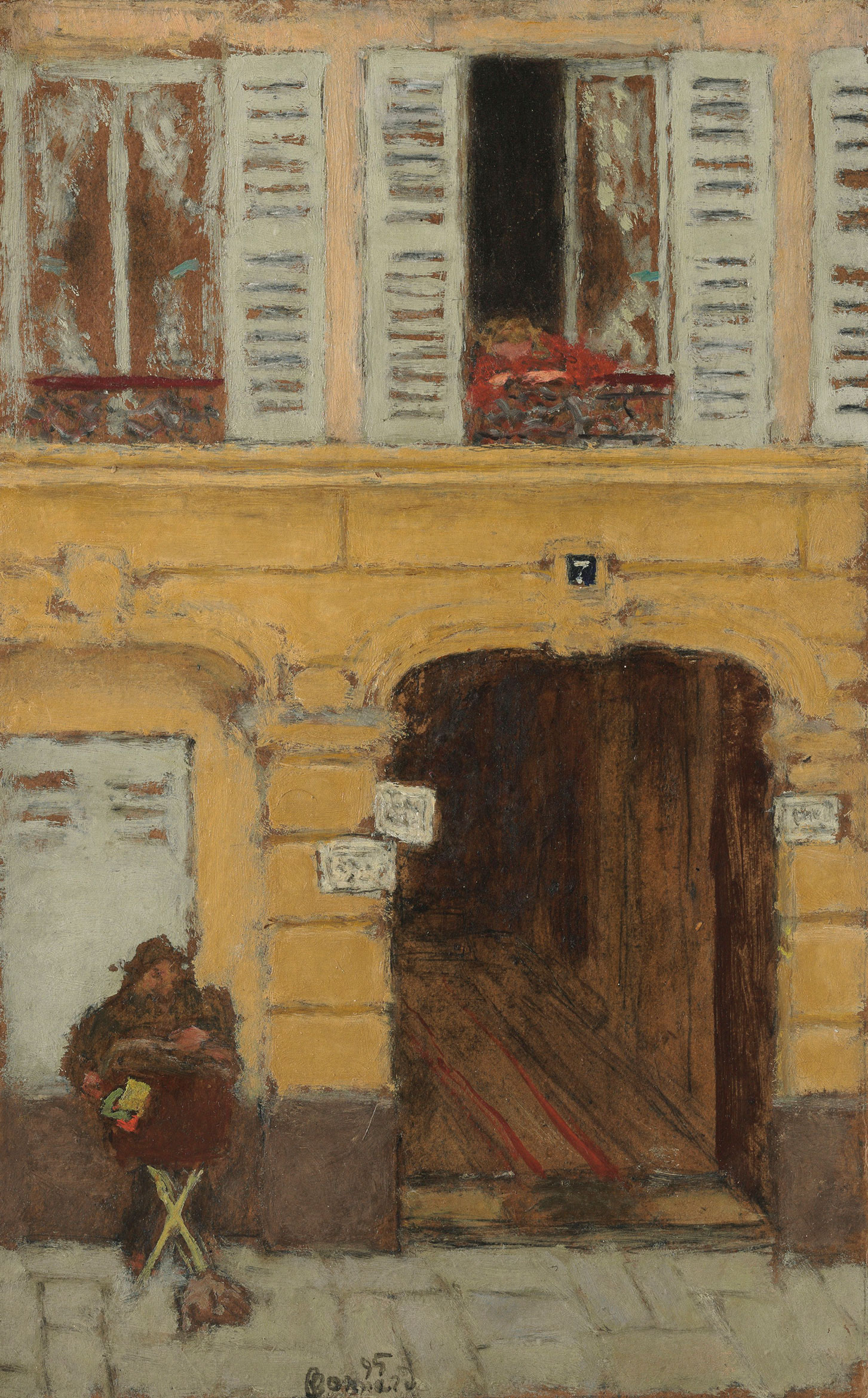 Pierre Bonnard (1867-1947), L’orgue de Barbarie  ou Le joueur d’orgue, painted in 1895. 16⅛ x 10⅜  in (40.9 x 26.3  cm). Estimate: $500,000-700,000. This lot is offered in Impressionist & Modern Art Evening Sale on 13 November 2017  at Christie’s in New York