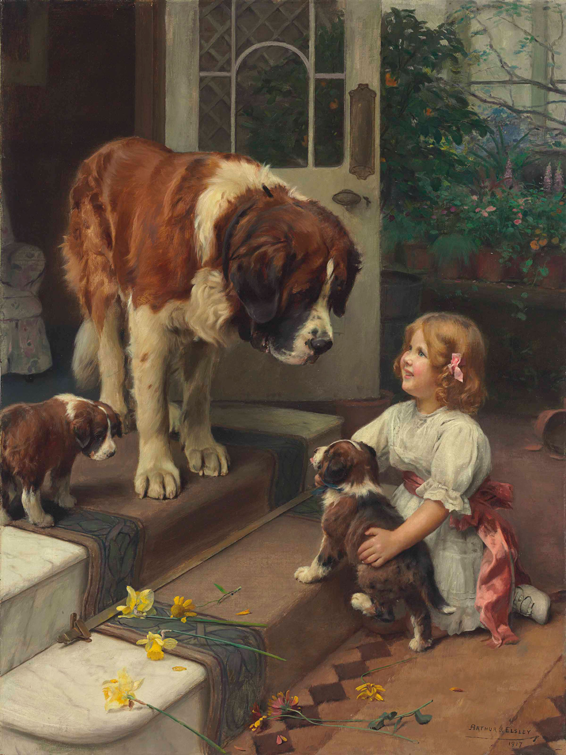 Arthur John Elsley (1861-1952), Here He Comes, 1917. 32&frac34; x 24&frac12; in (83.2 x 62.2 cm). Estimate: $70,000-100,000. This lot is offered in 19th Century European Art on 31 October at Christie&rsquo;s in New York