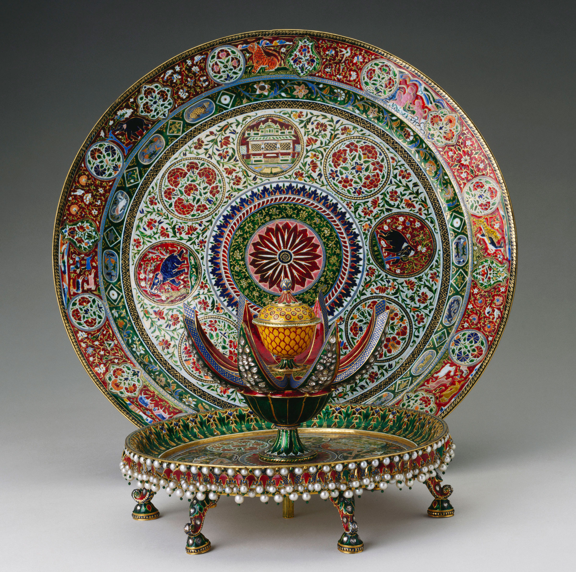 An enamelled gold perfume holder, or attardan, circa 1870-75. Photo: Royal Collection Trust / © Her Majesty Queen Elizabeth II 2017