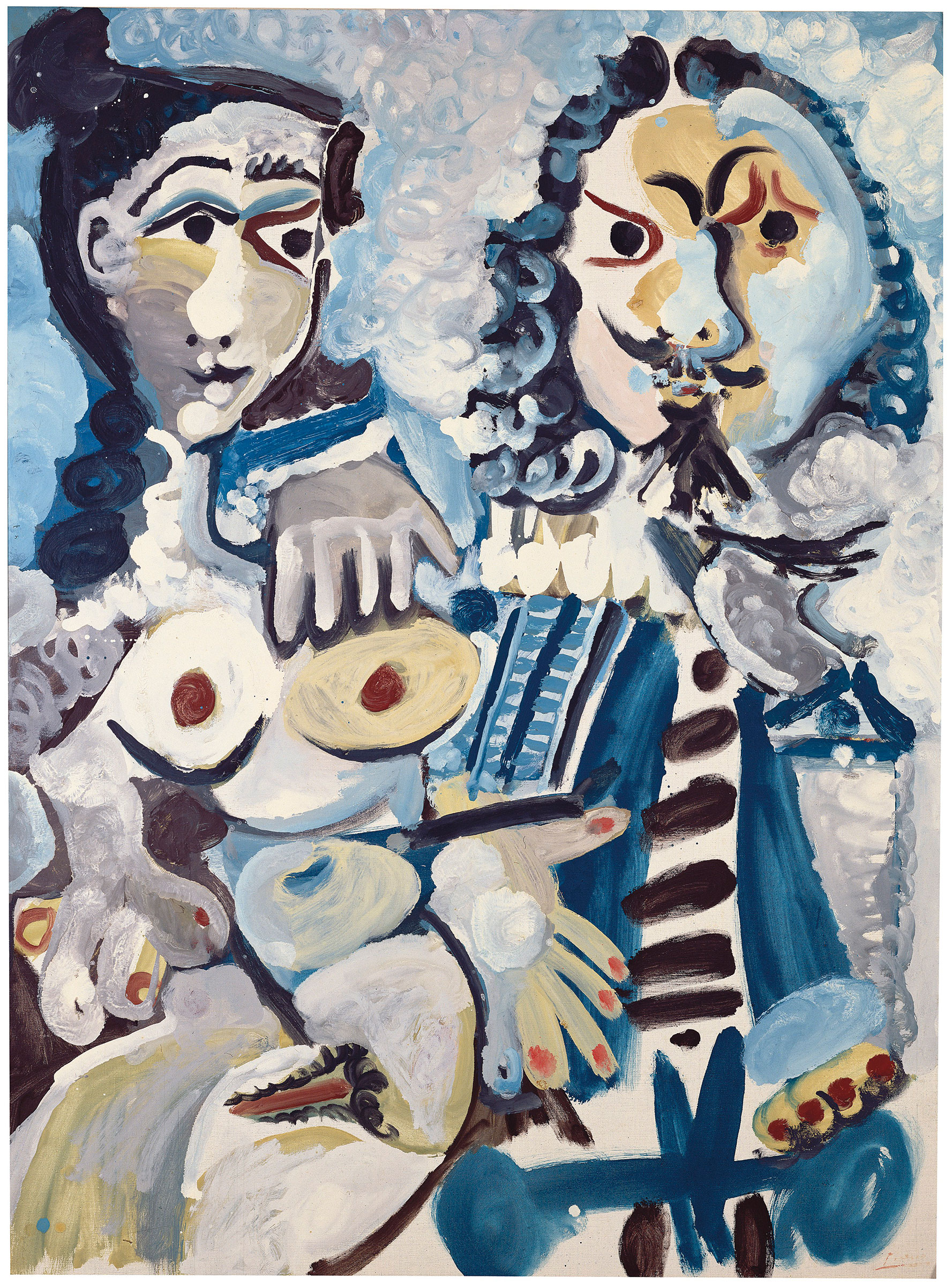 Pablo Picasso (1881-1973), Mousquetaire et nu assis, 1967. 51¼ x 37⅞  in (130 x 96.5  cm). Estimate: £12,000,000-18,000,000. This lot is offered in the Impressionist and Modern Art Evening Sale  on 27 February 2018  at Christie’s in London