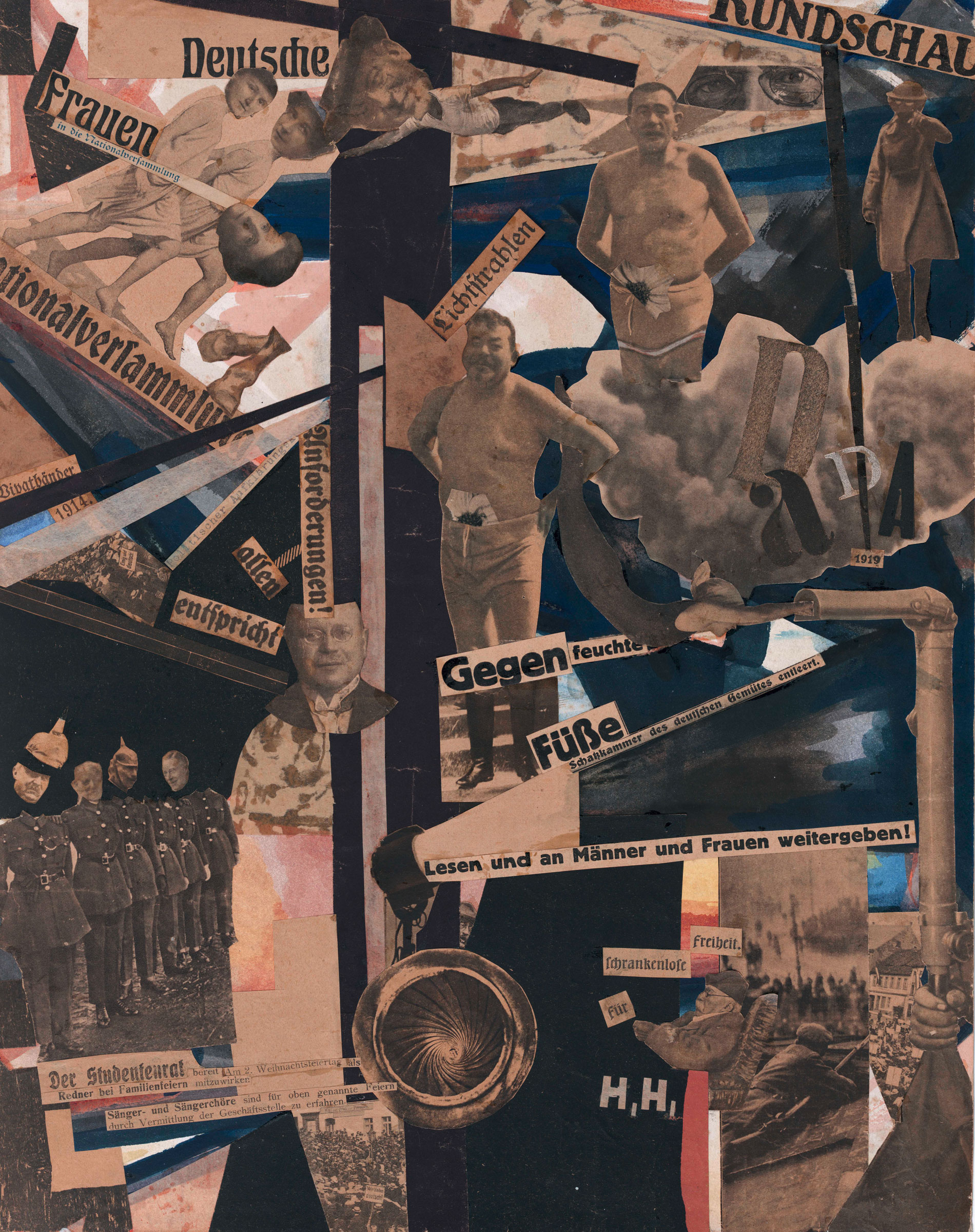 Hannah Höch (1889-1978) Dada Rundschau, 1919. 437 x 345 mm. Berlinische Galerie, Landesmuseum für Moderne Kunst, Berlin © DACS, 2018