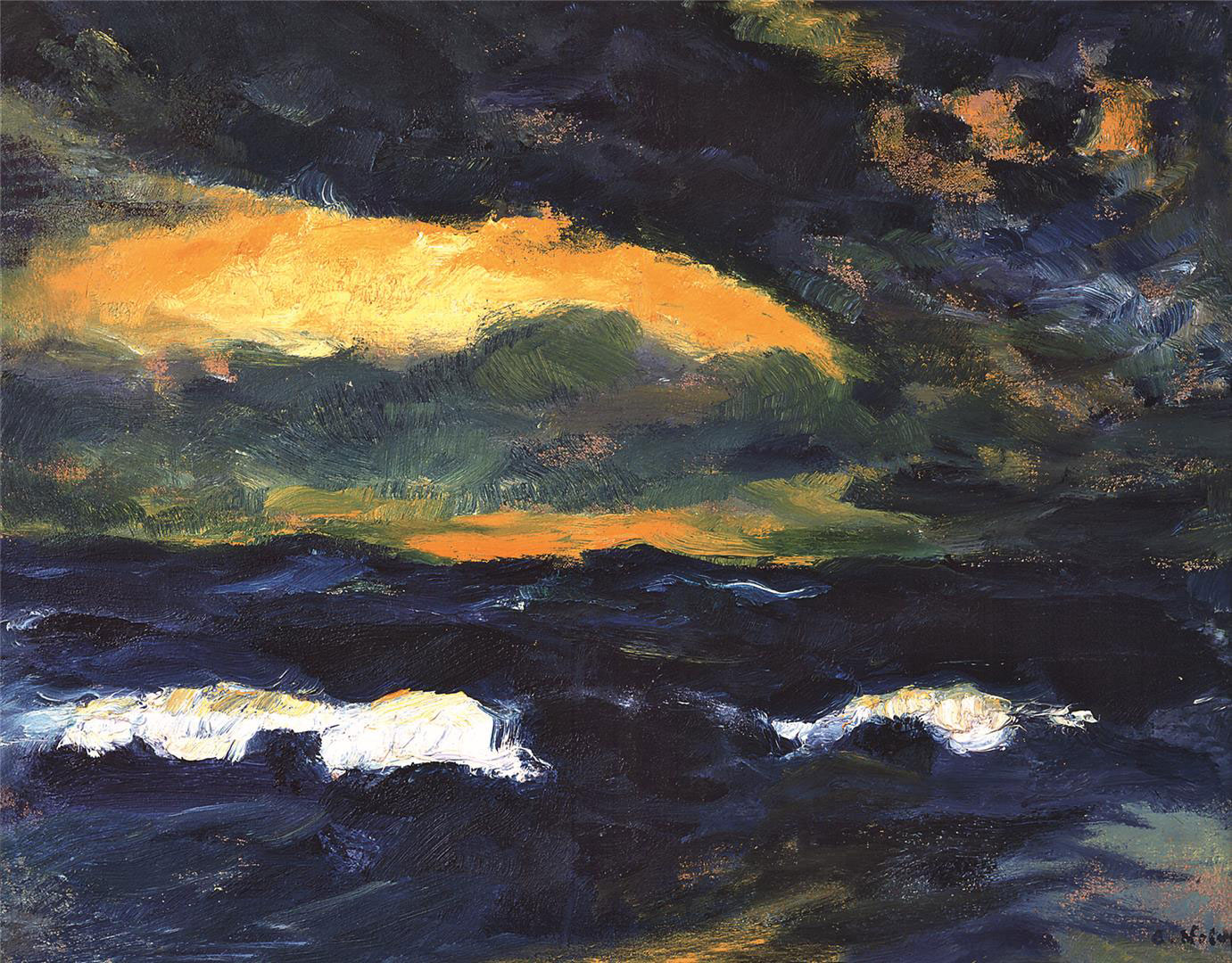 Emil Nolde, Durchbrechendes Licht (Light Breaking Through), 1950