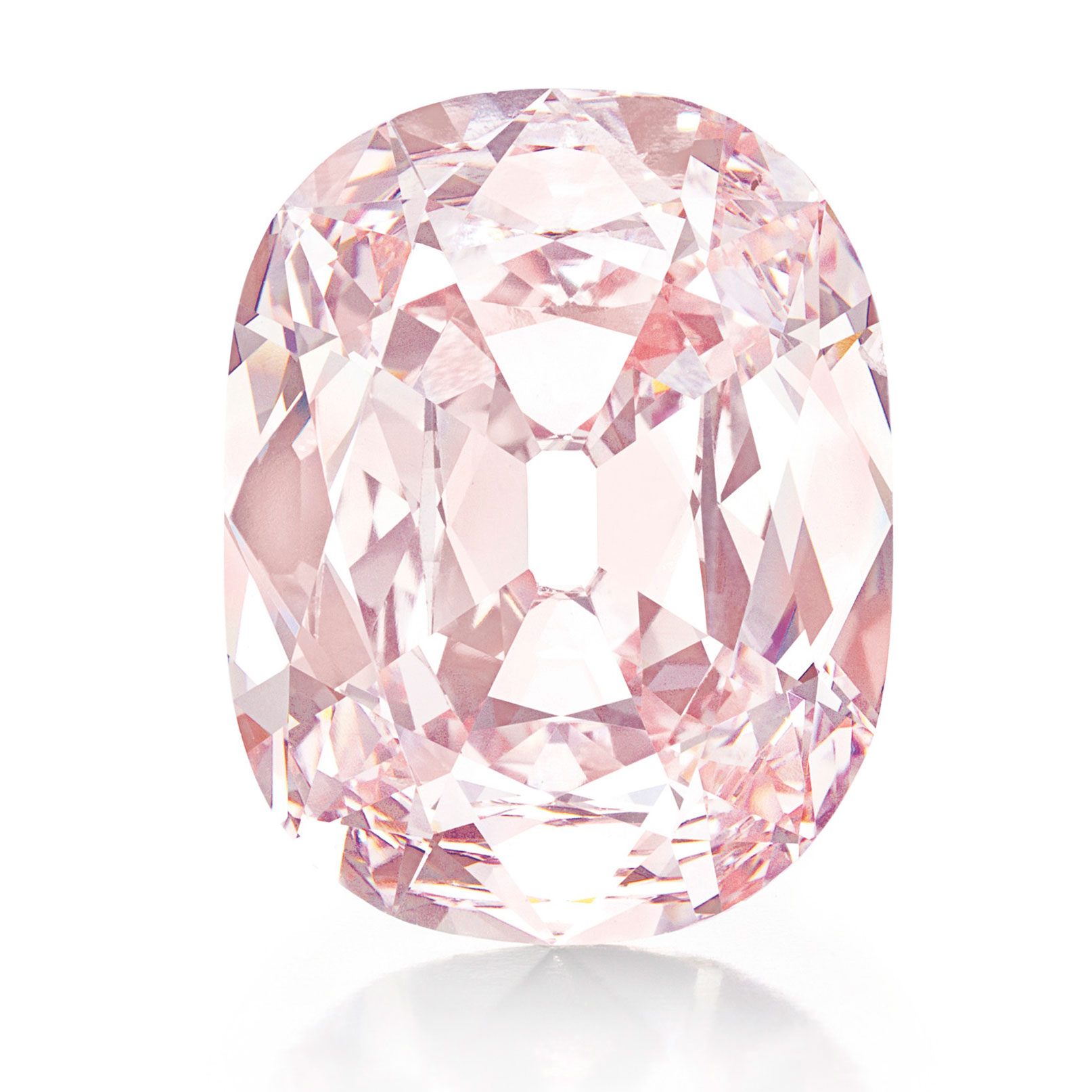 The Princie Diamond. An historic cushion-cut Fancy Intense Pink diamond of 34.65 carats. Sold for $39,323,750 on 16 April 2013 at Christie’s in New York