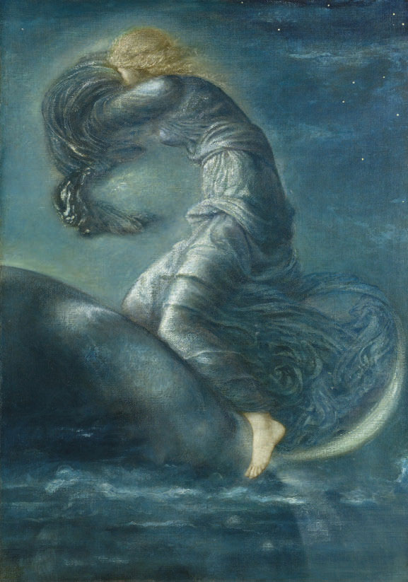 Sir Edward Coley Burne-Jones (1833-1898), Luna, circa 1872-1875. 101 x 71 cm (39¾ x 28 in). Sold for €1,095,400 on 23-25 February 2009 at Christie’s in Paris