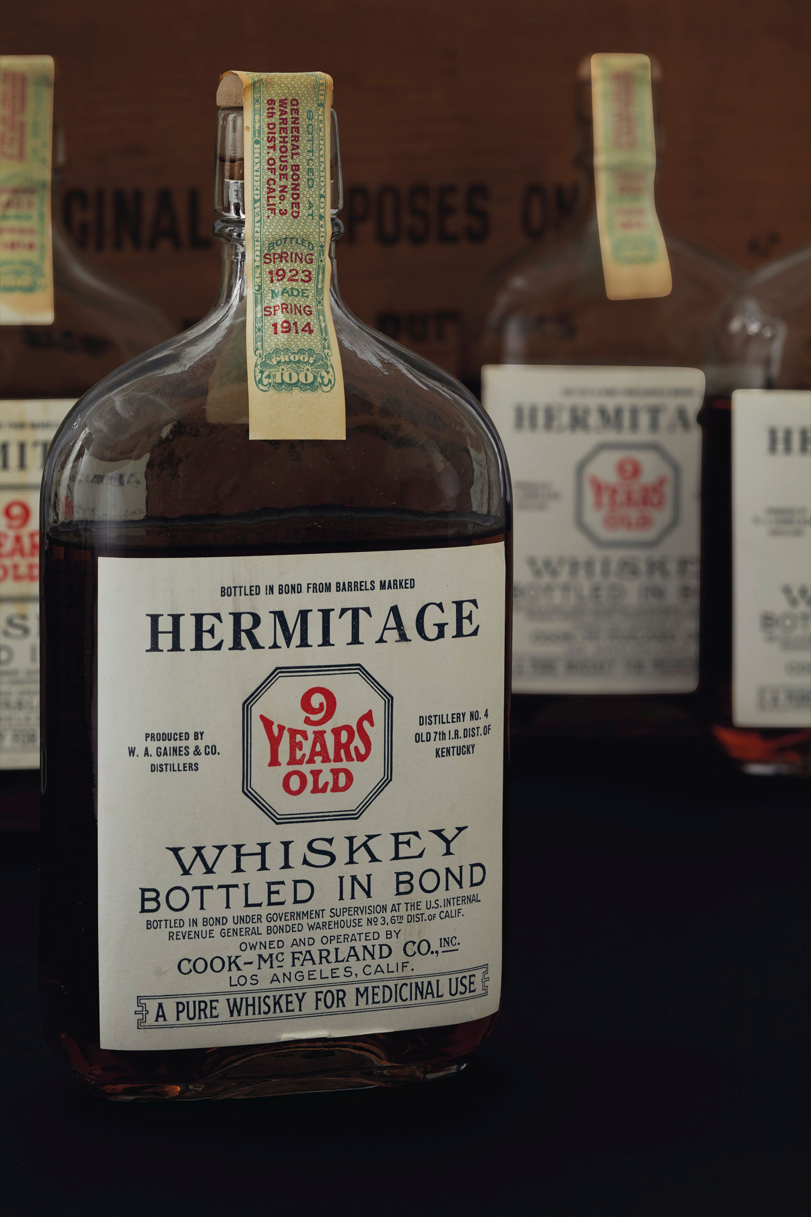 Hermitage Whiskey 9 Years Old 1914.&nbsp;24 pints. Sold for $23,275 on 7 December 2018 at Christie&rsquo;s in New York