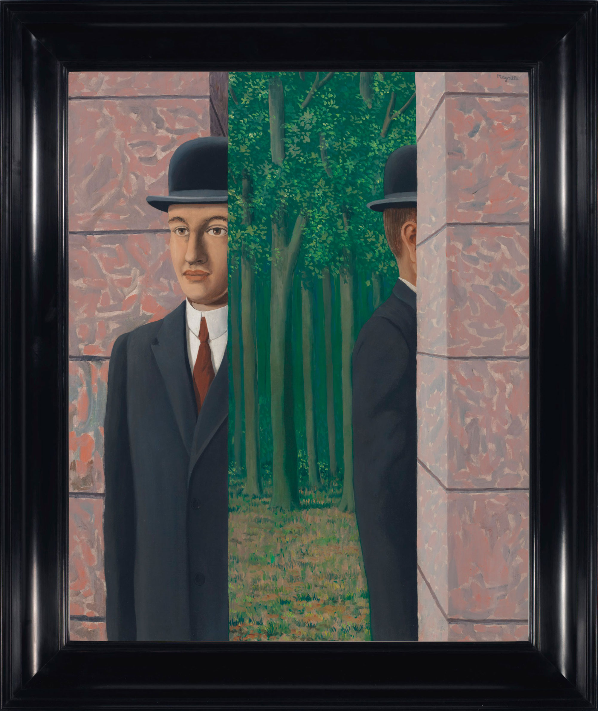 Ren&eacute; Magritte (1898-1967), Le lieu commun, 1964. Oil on canvas. 39⅜ x 31⅞ in (100 x 81 cm). Estimate on request. Offered in The Art of the Surreal Evening Sale on 27 February at Christie's London