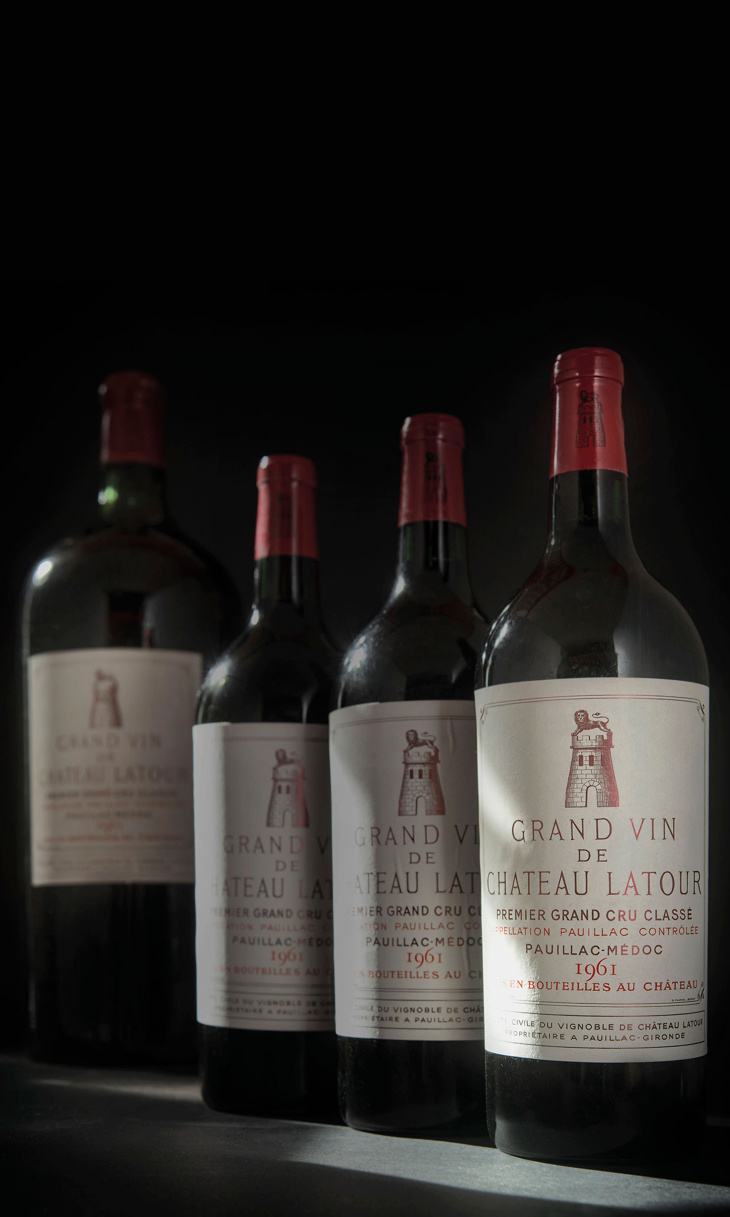 Château Latour 1961, 3 magnums per lot. Sold for £55,200 on 28-29 November 2018 at Christie’s in London