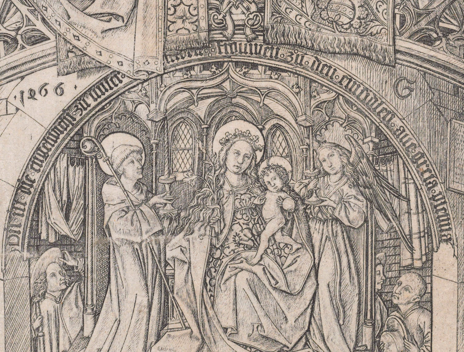 The inscriptions are written in Alemannic German, which suggests that Master E.S. lived somewhere between Alsace, Switzerland and Breisgau in southwest Germany