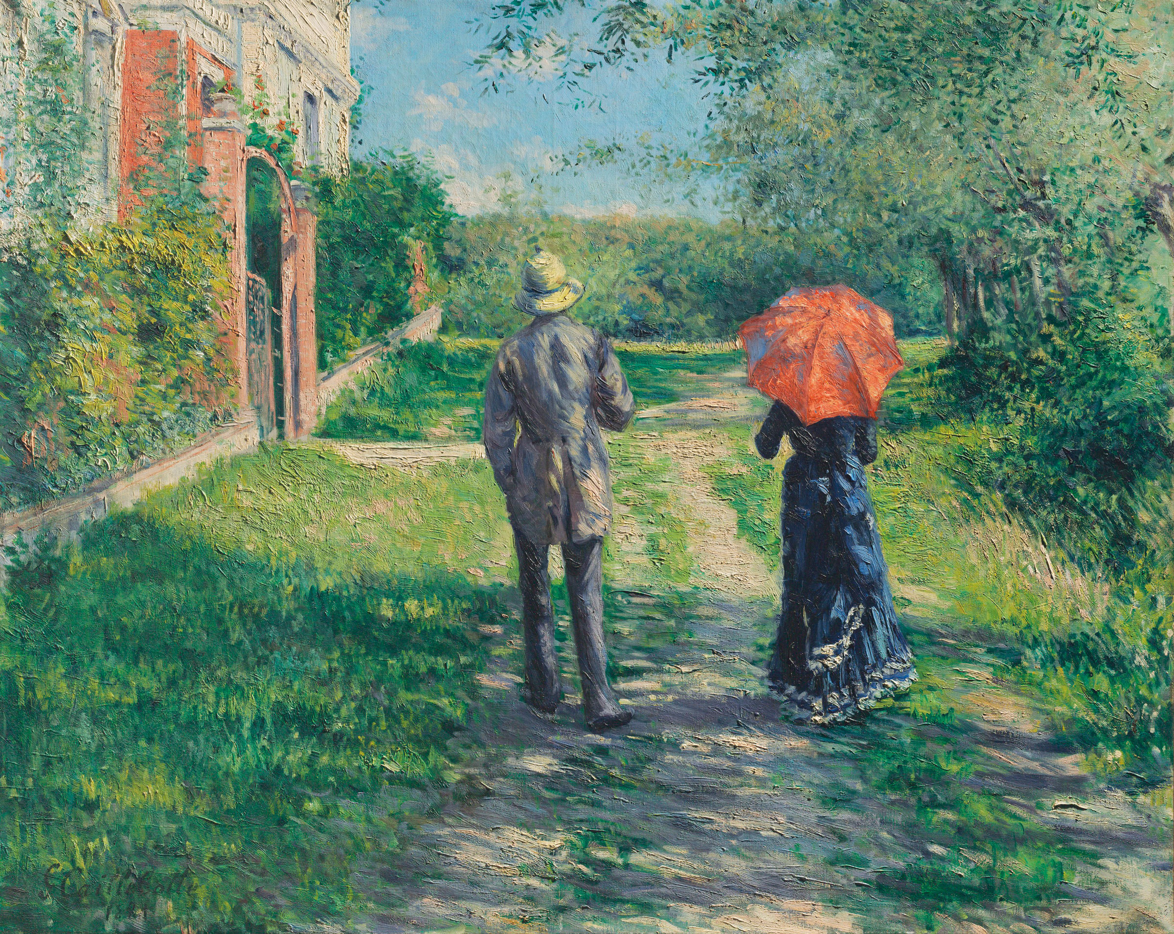Gustave Caillebotte (1848-1894),&nbsp;Chemin montant, 1881. Oil on canvas. 39&frac12; x 49⅜ in (100.2 x 125.3 cm). Estimate on request. Offered in Impressionist and Modern Art Evening Sale on 27 February 2019 at Christie&rsquo;s London