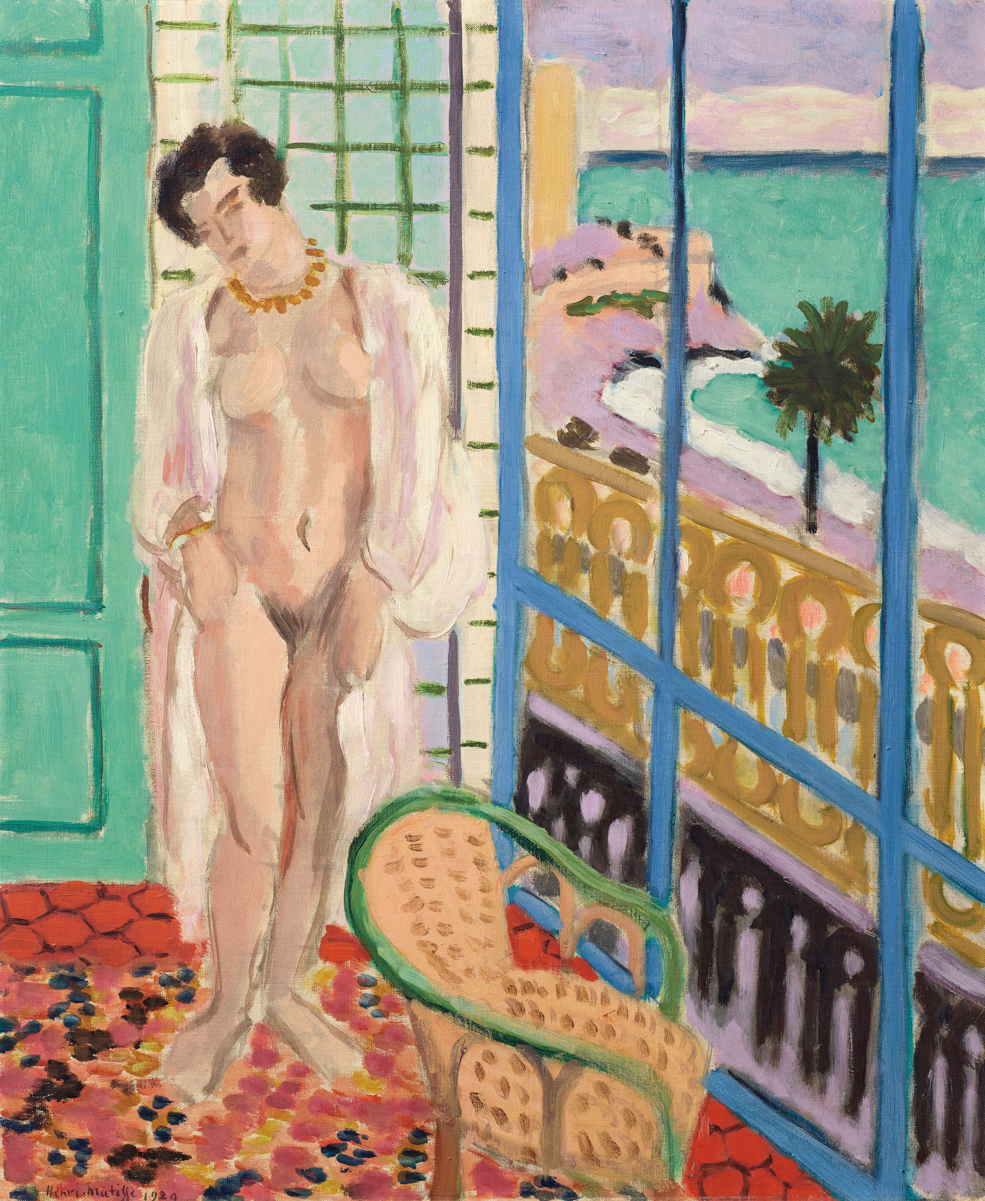 Henri Matisse (1869-1954), Nu à la fenêtre, 1929. 25¾ x 21½ in (65.3 x 54.5 cm). Sold for $6,517,500 on 13 May 2019 at Christie’s in New York