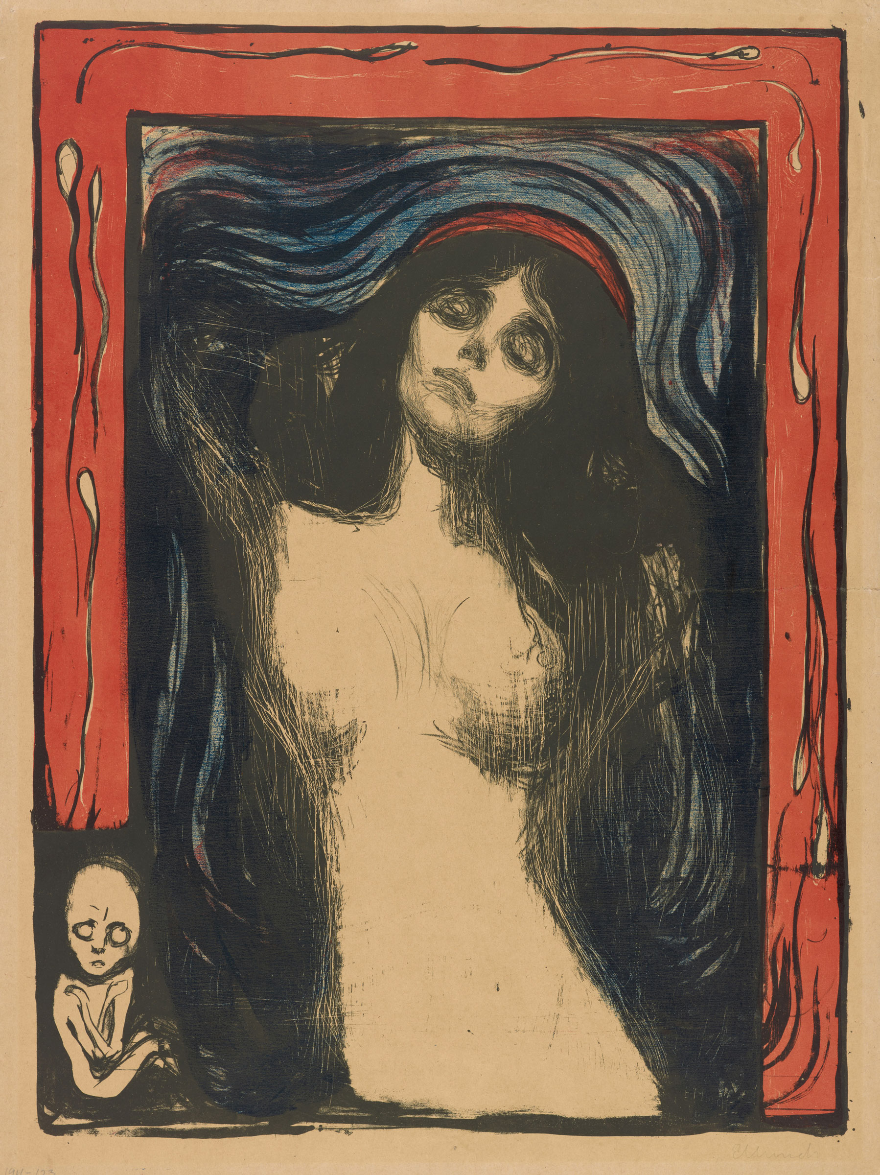 Edvard Munch (1863-1944), Madonna, 1895/1902. Munchmuseet